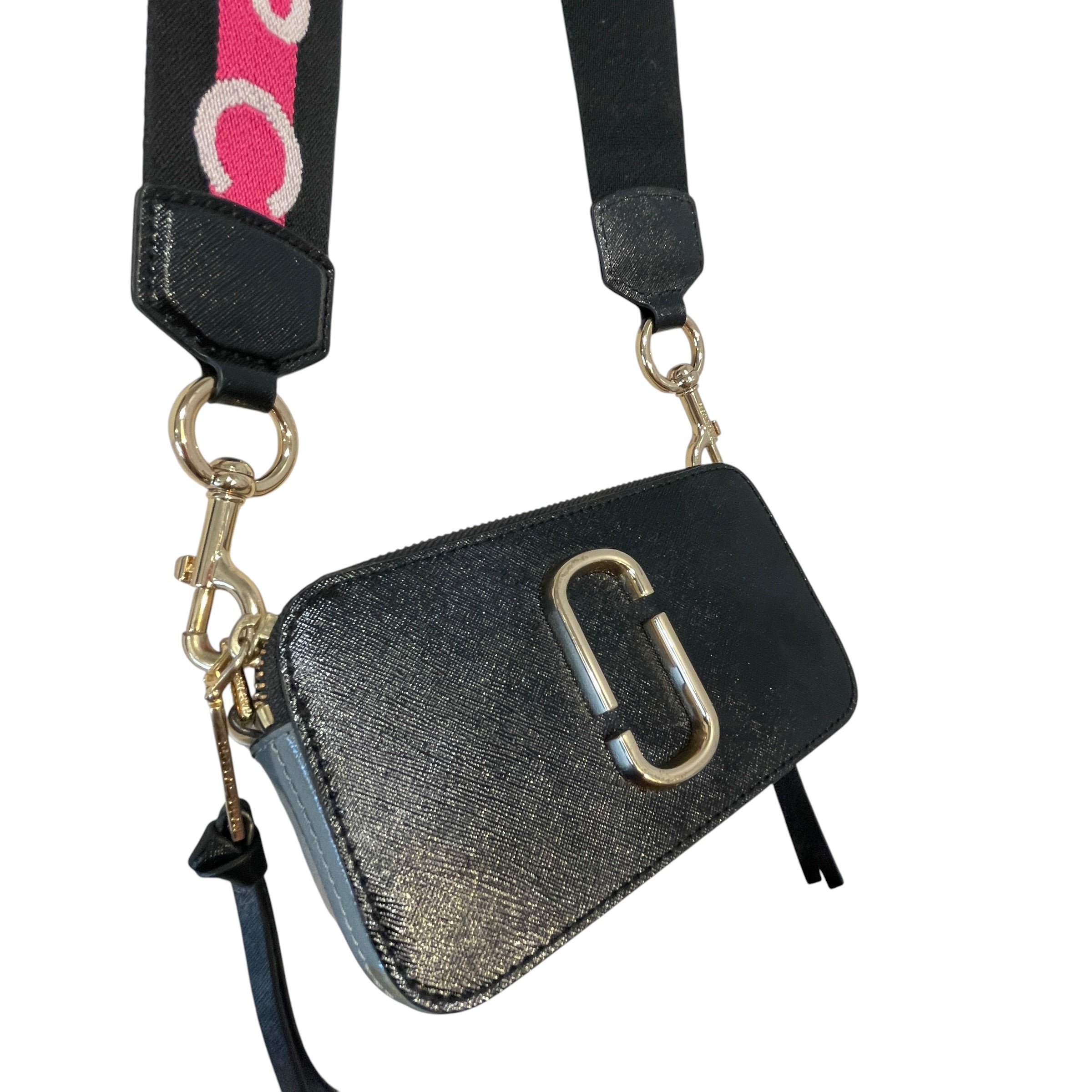 MARC JACOBS/Cross Body Bag/Leather/BLK/Snapshot view 3