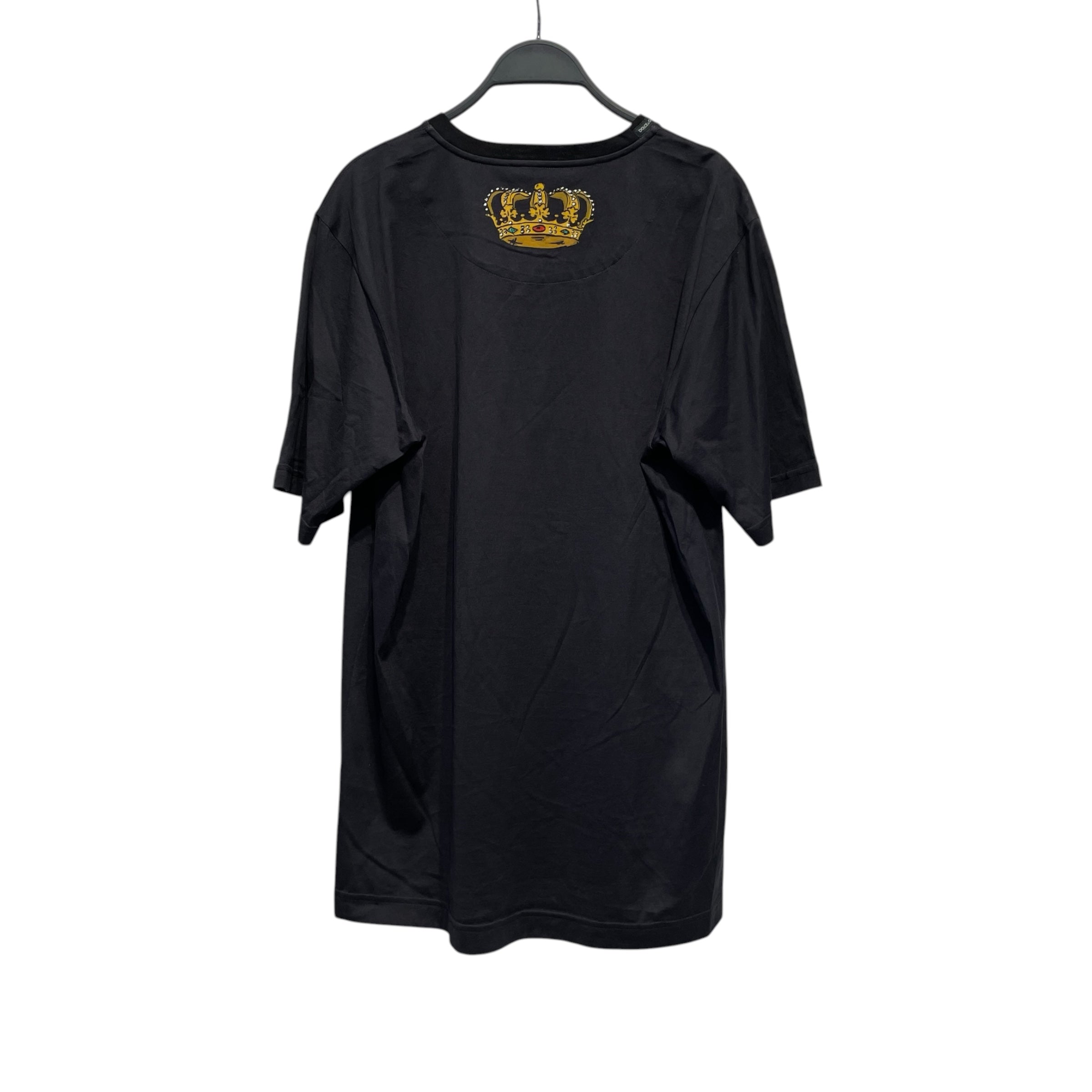 DOLCE&GABBANA/T-Shirt/52/Cotton/BLK/my heart belongs to d&g view 2