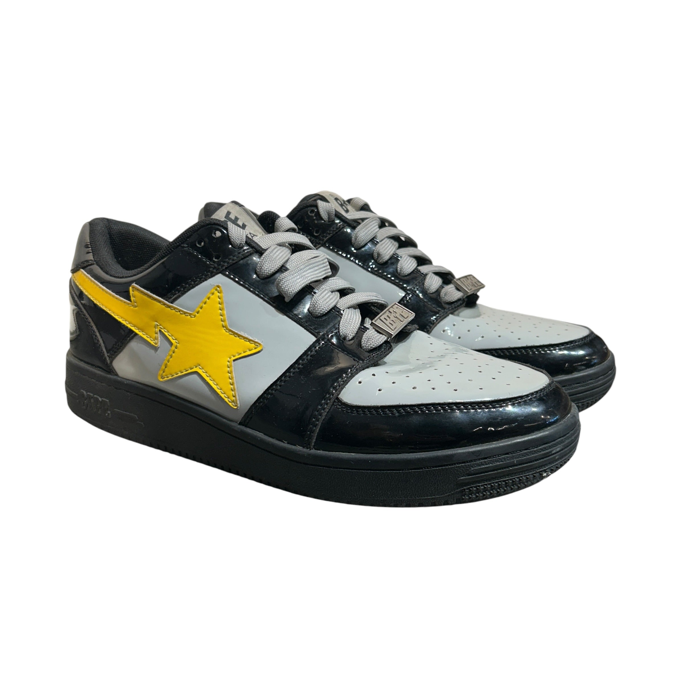 A BATHING APE/Low-Sneakers/US 10/Leather/BLK/Bapesta 'Batman' view 1