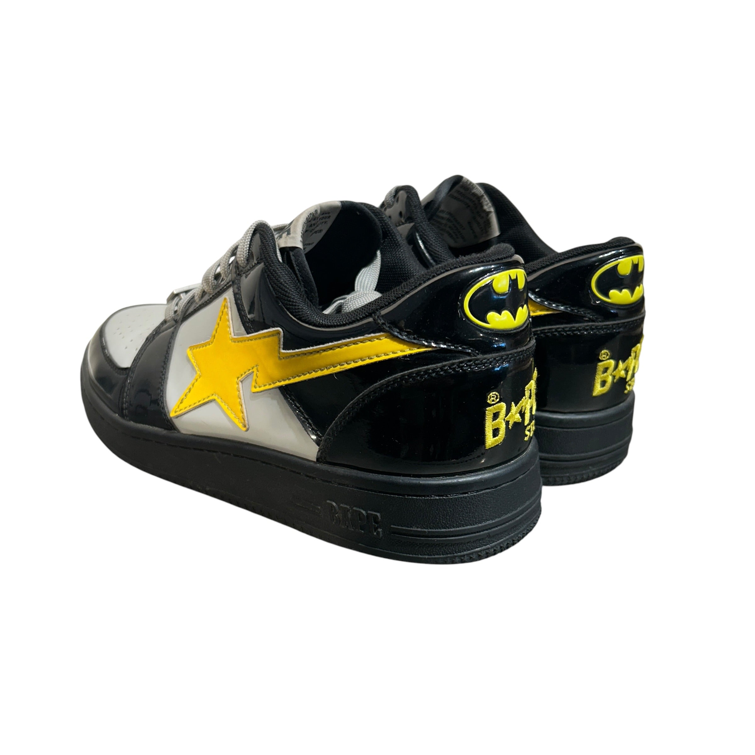 A BATHING APE/Low-Sneakers/US 10/Leather/BLK/Bapesta 'Batman' view 2