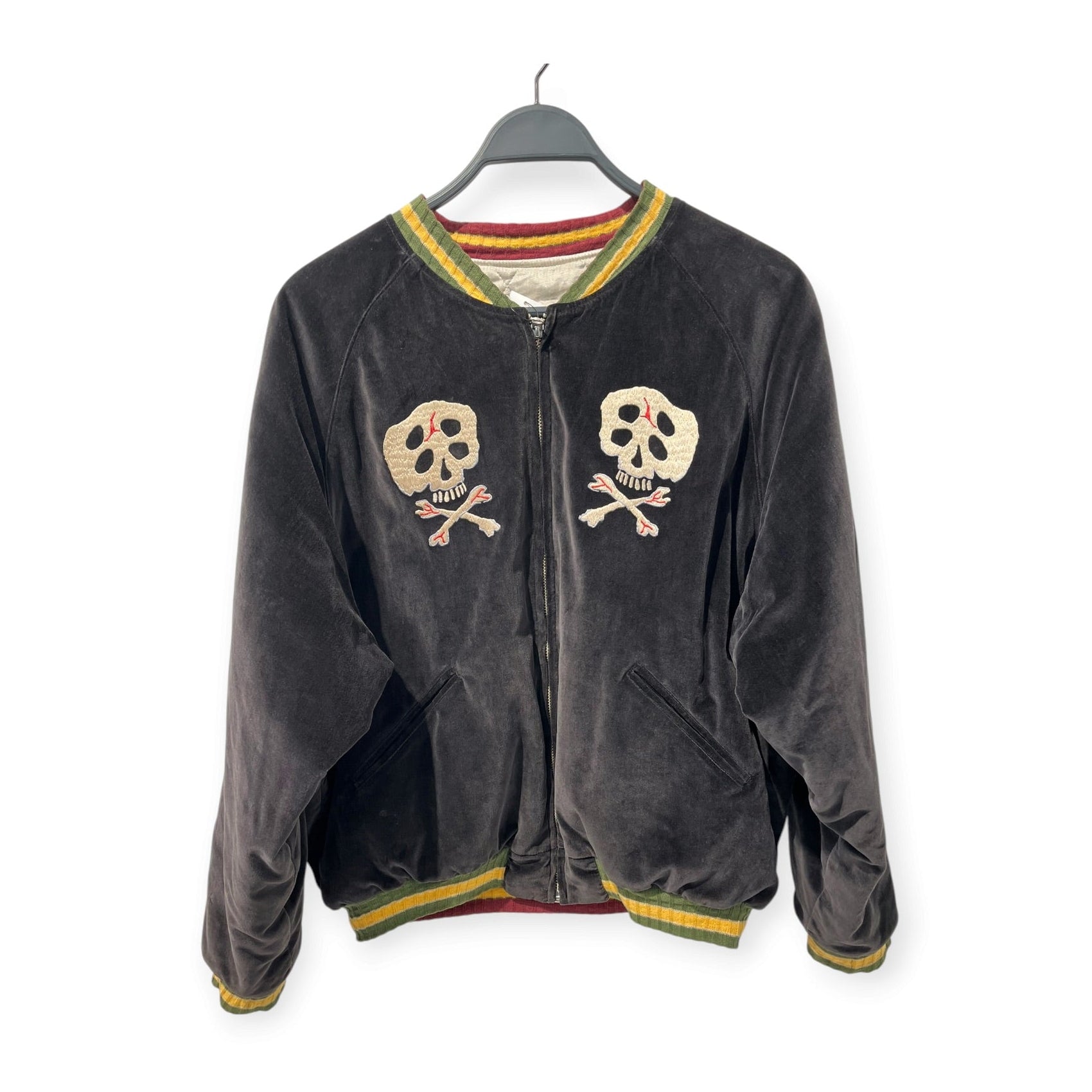 KAPITAL/Souvenir Jkt/2/Cotton/GRY/BIG SKULL SOUVENIIR JKT view 1
