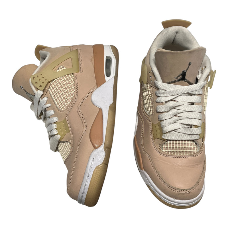 NIKE/Low-Sneakers/US 6/Suede/BEG/Jordan 4 Shimmer