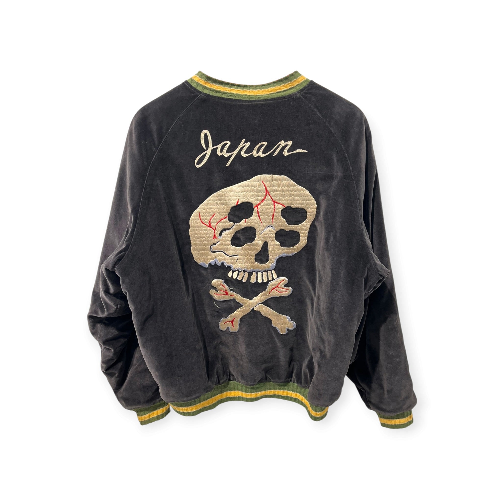 KAPITAL/Souvenir Jkt/2/Cotton/GRY/BIG SKULL SOUVENIIR JKT view 2