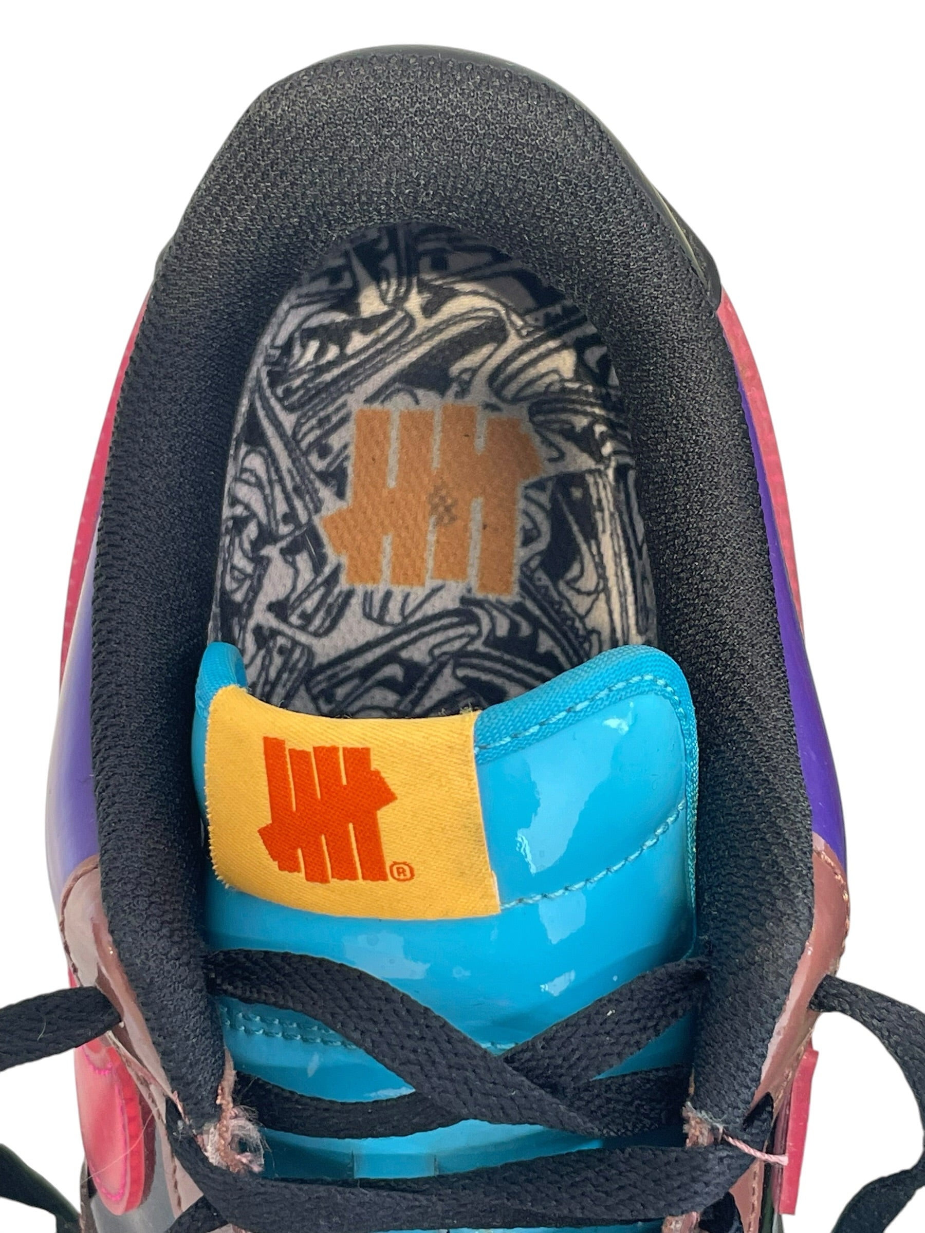 NIKE/Low-Sneakers/US 9.5/All Over Print/BLU/UNDEFEATED AF1 view 6