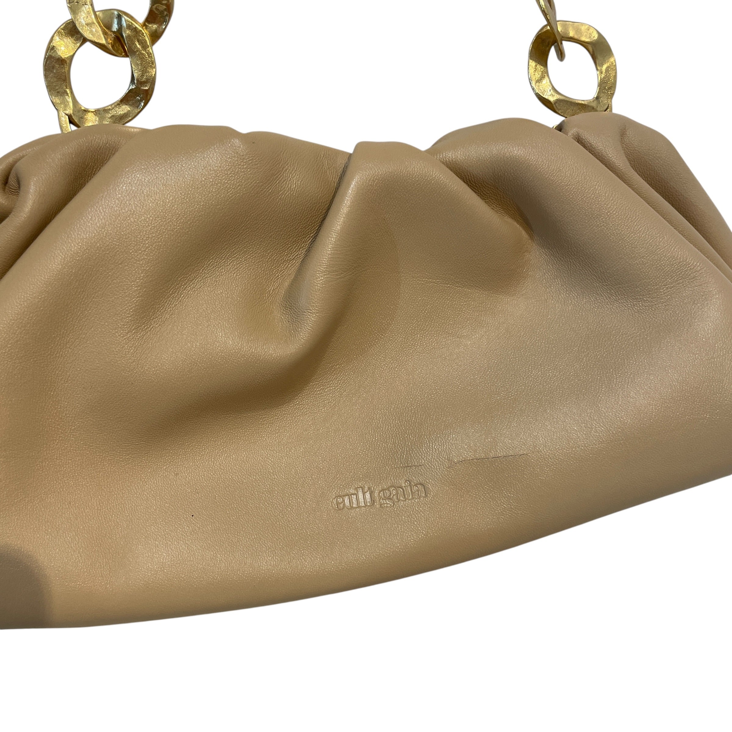 cult gaia/Hand Bag/Leather/BEG/Gold Links view 3
