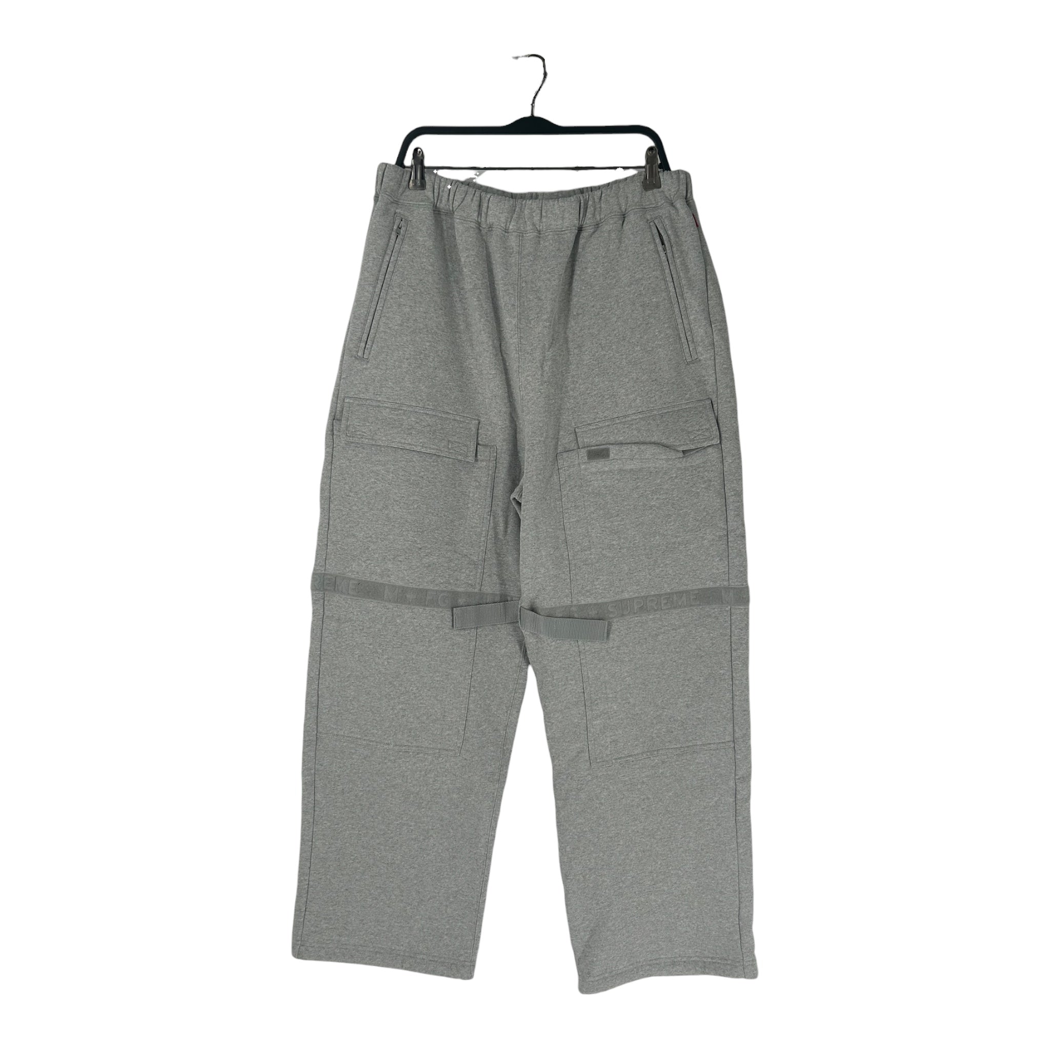 Supreme/MARITHE FRANCOIS GIRBAUD/Pants/XL/Cotton/GRY/Joggers/CARGO VELCRO STRAPS view 1