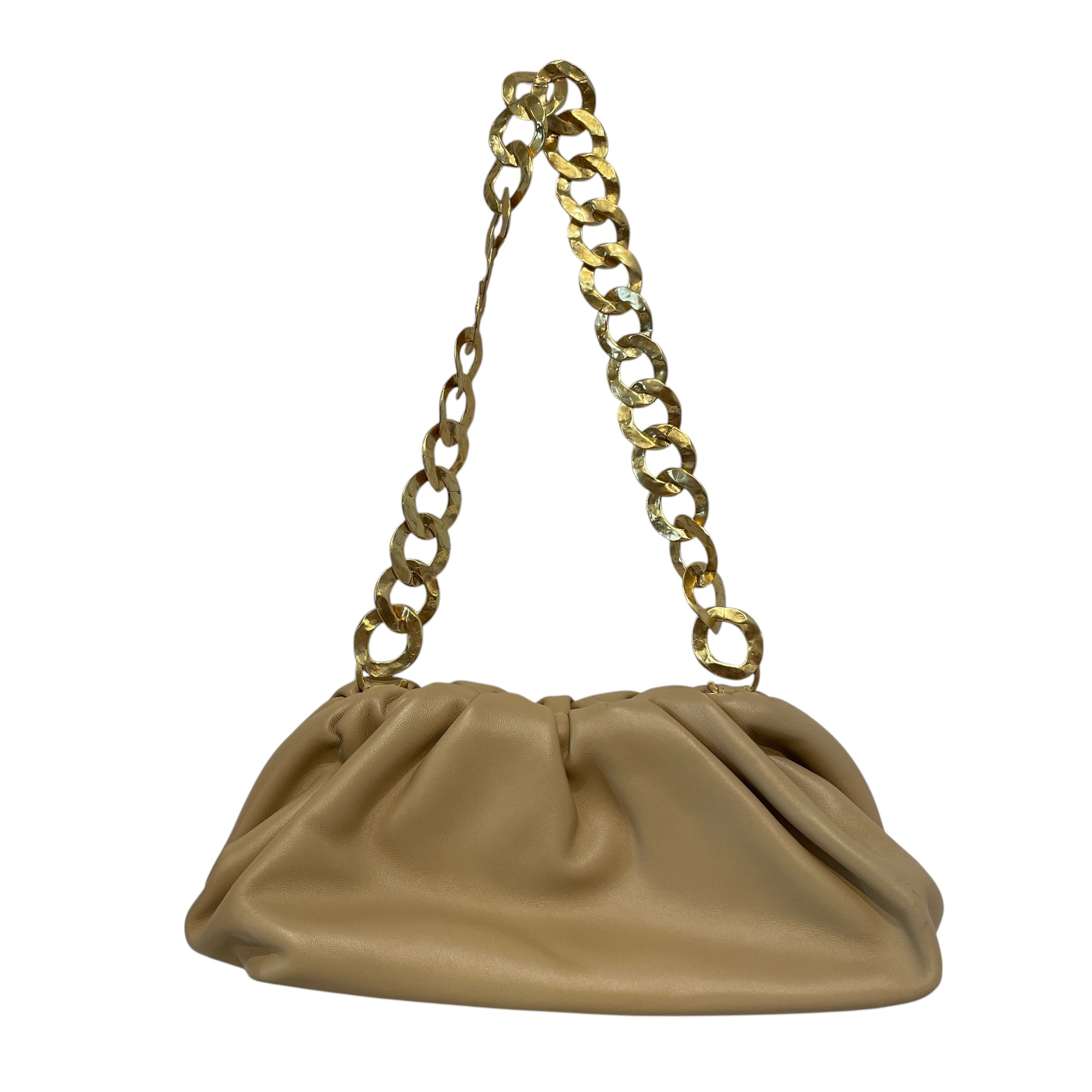 cult gaia/Hand Bag/Leather/BEG/Gold Links view 2