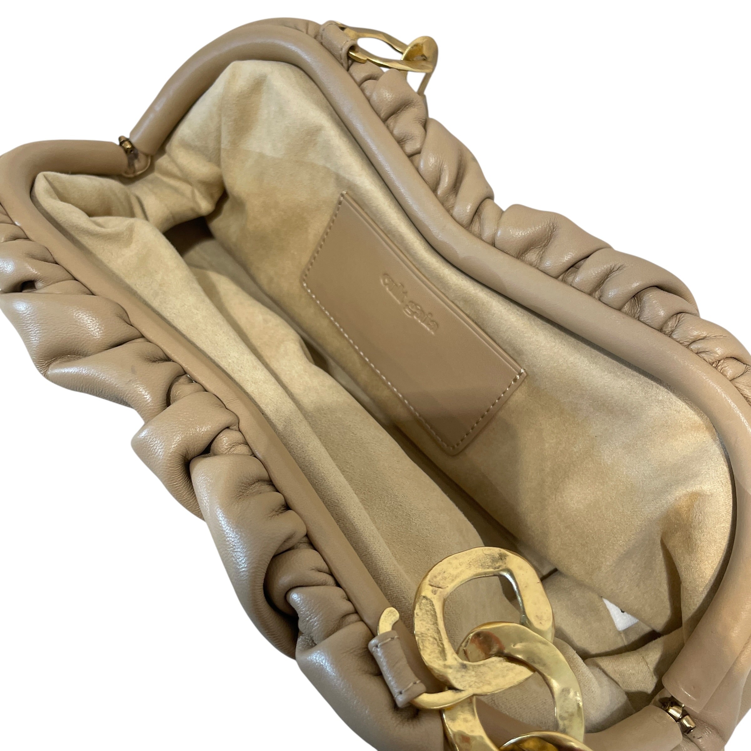 cult gaia/Hand Bag/Leather/BEG/Gold Links view 4