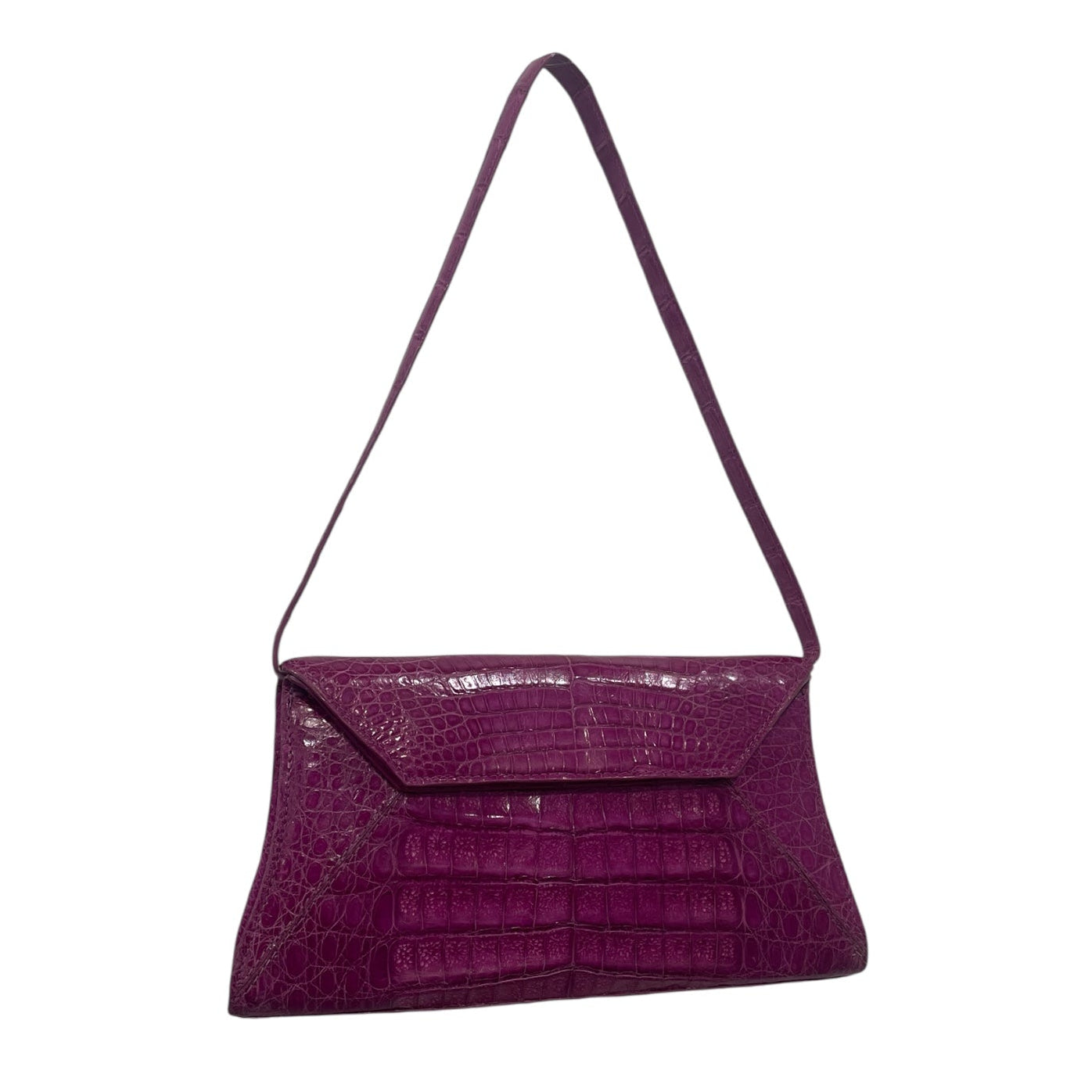NANCY GONZALEZ/Hand Bag/Animal Pattern/Leather/PNK/croc skin pink handbag view 1
