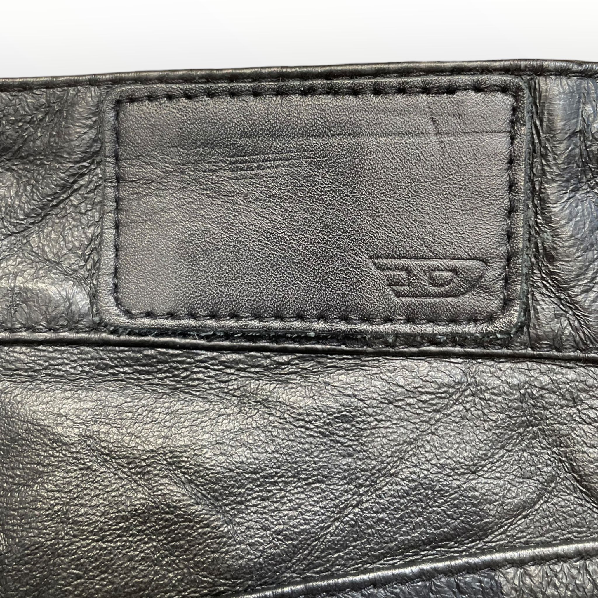 DIESEL/Skinny Pants/30/Leather/BLK/ view 3