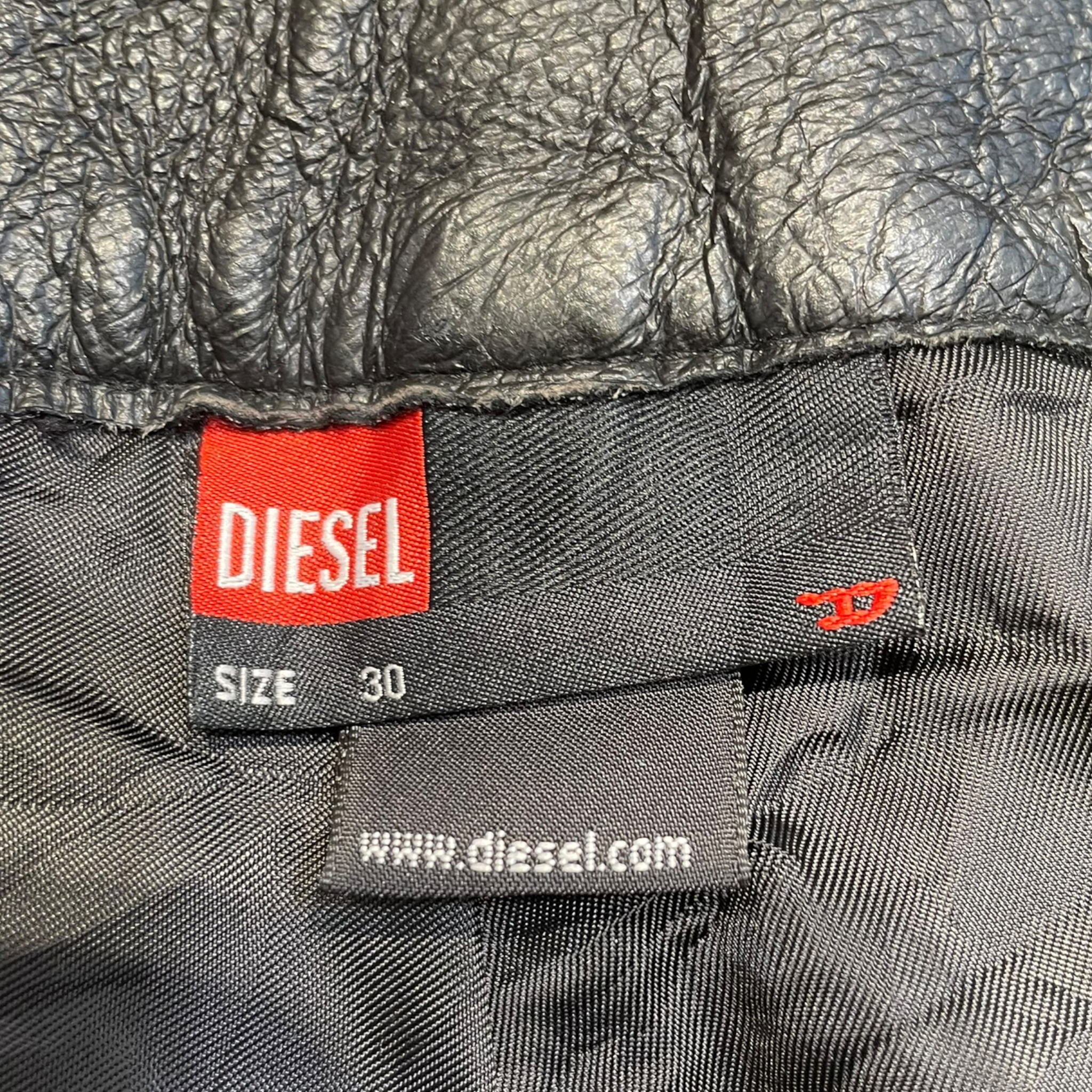 DIESEL/Skinny Pants/30/Leather/BLK/ view 4