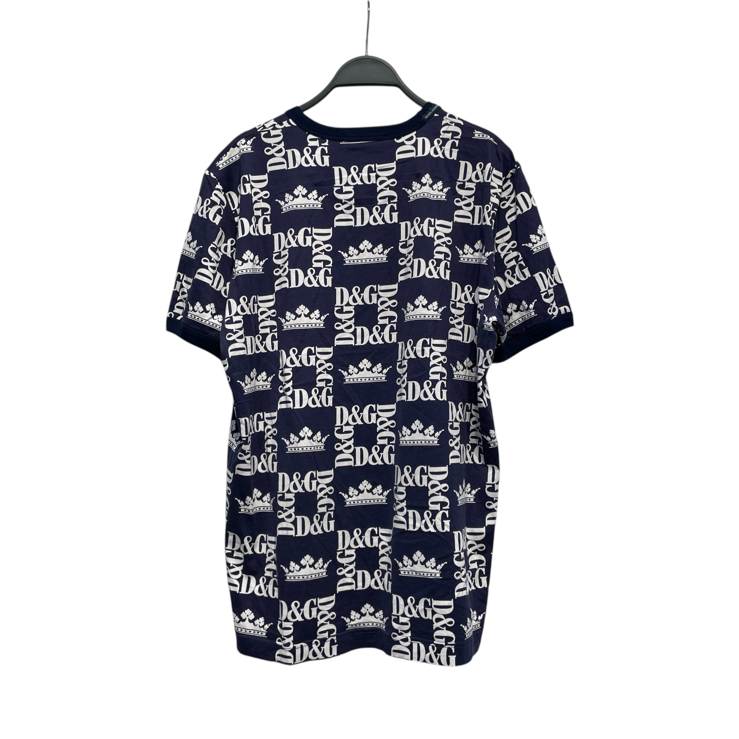DOLCE&GABBANA/T-Shirt/52/Cotton/BLU/crown view 2