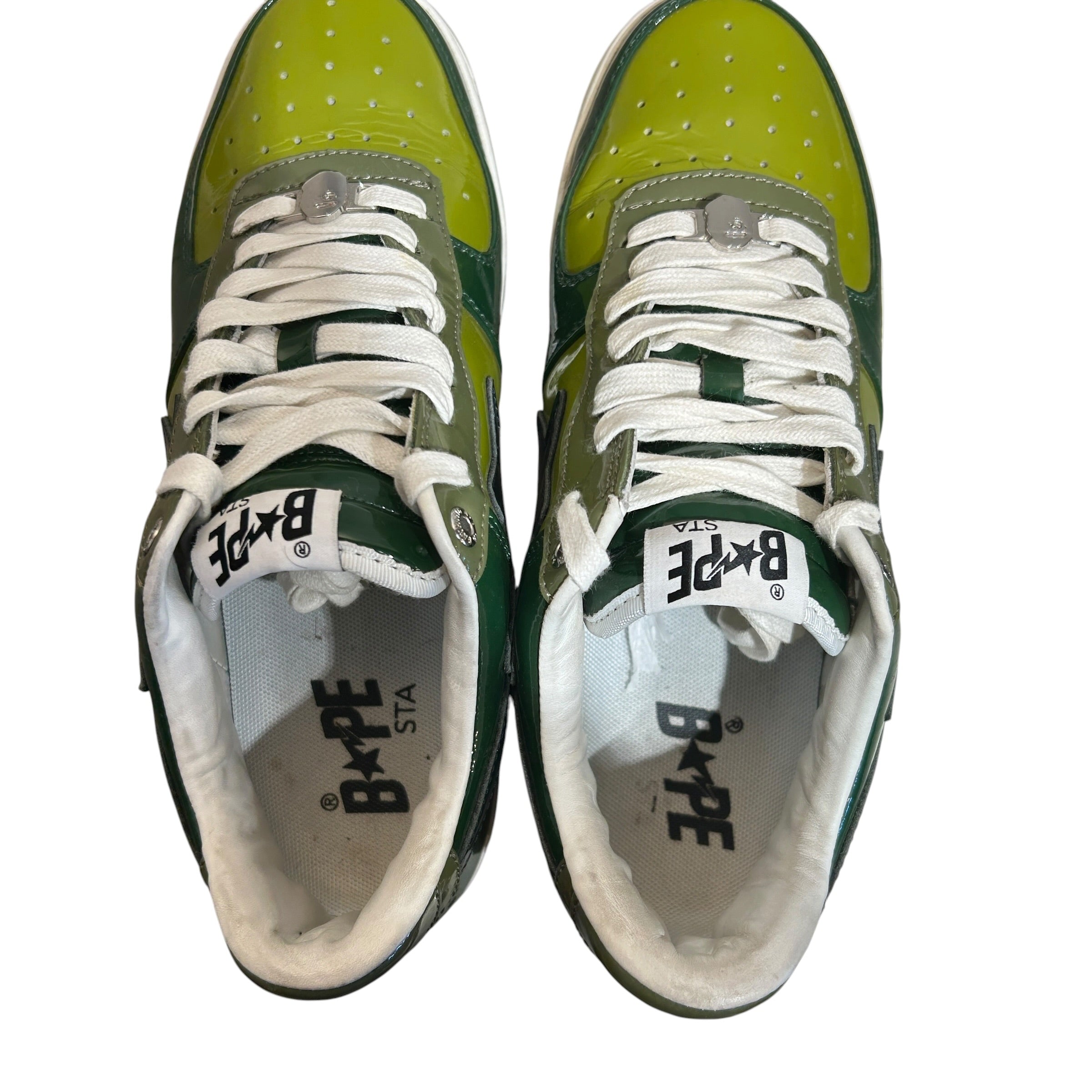 A BATHING APE/Low-Sneakers/US 9.5/GRN/bapesta low m1 olive drab view 3
