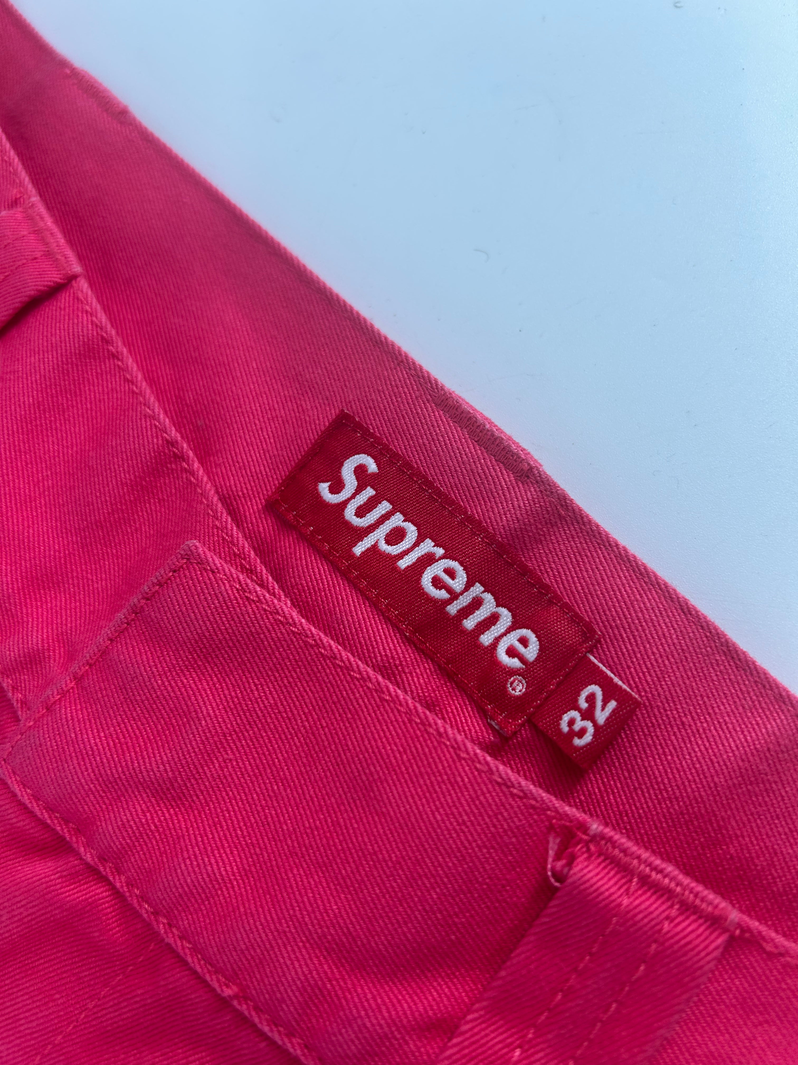 Supreme/JUNYA WATANABE COMME des GARCONS MAN/Straight Pants/32/Cotton/PNK/All Over Print/WORDS ALL OVER BEHIND view 3