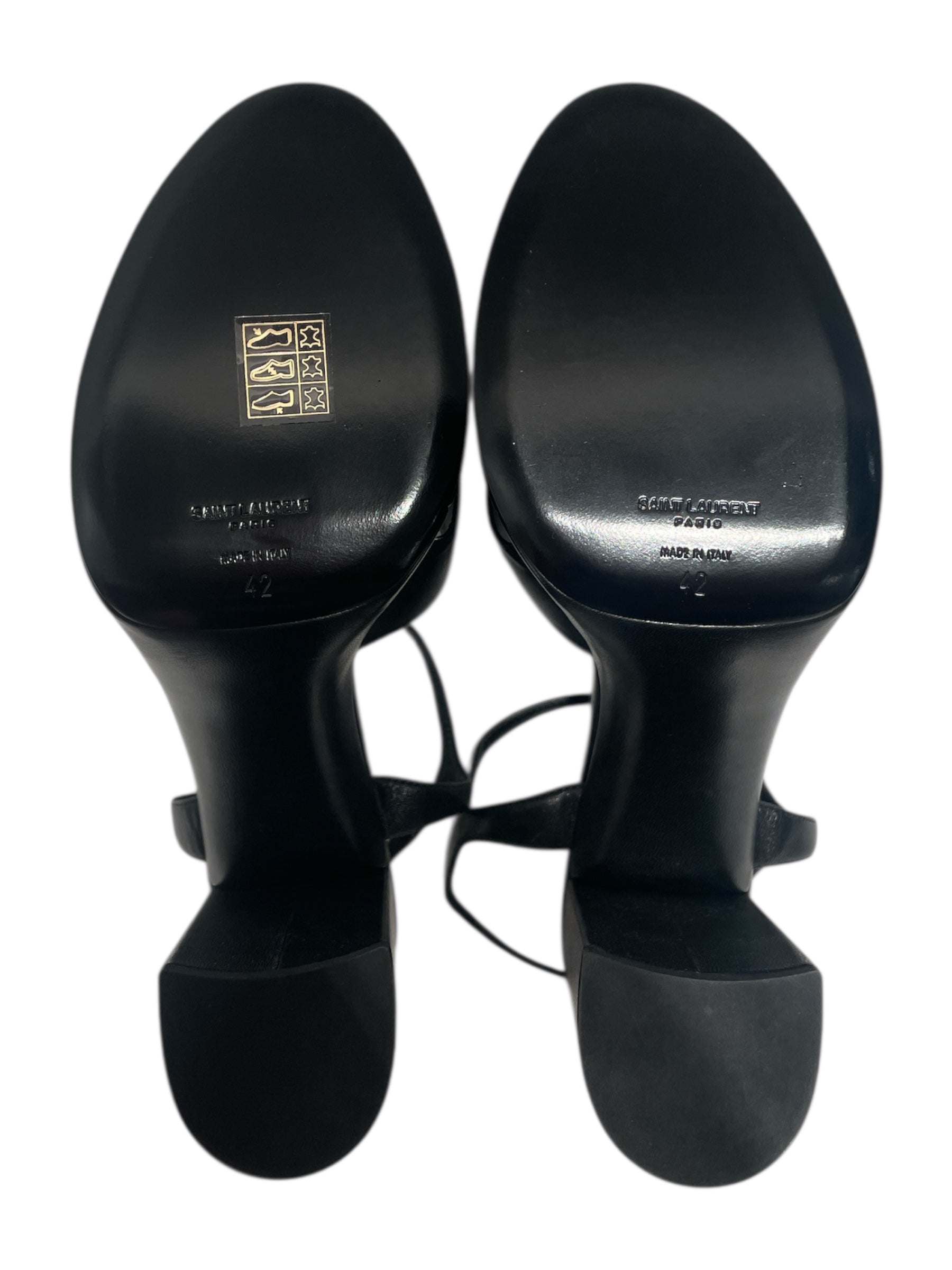SAINT LAURENT/Heels/EU 42/BLK/bianca 85 node sand view 4