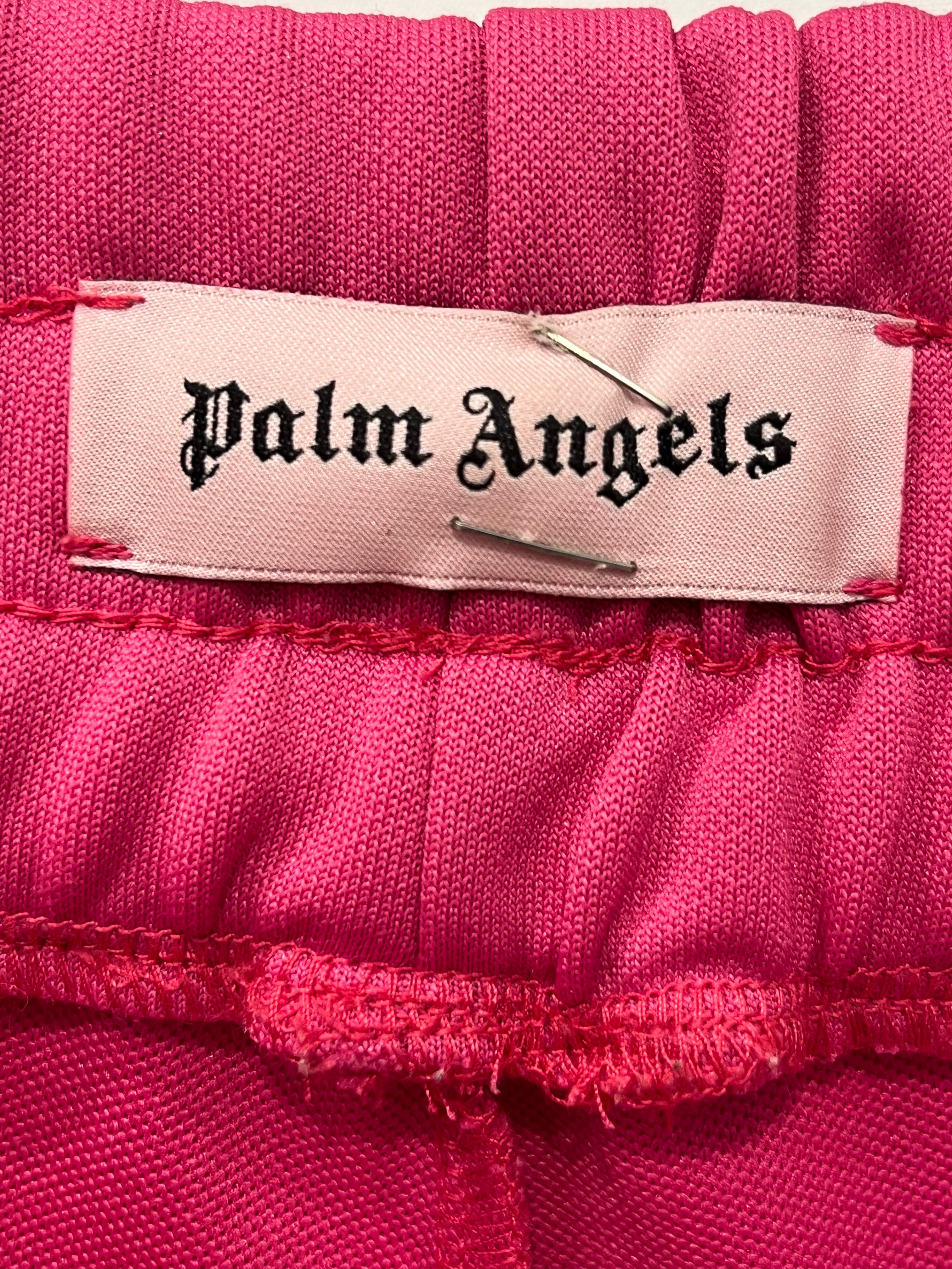Palm Angels/Pants/S/Polyester/PNK/pnk/neon green track pants view 3