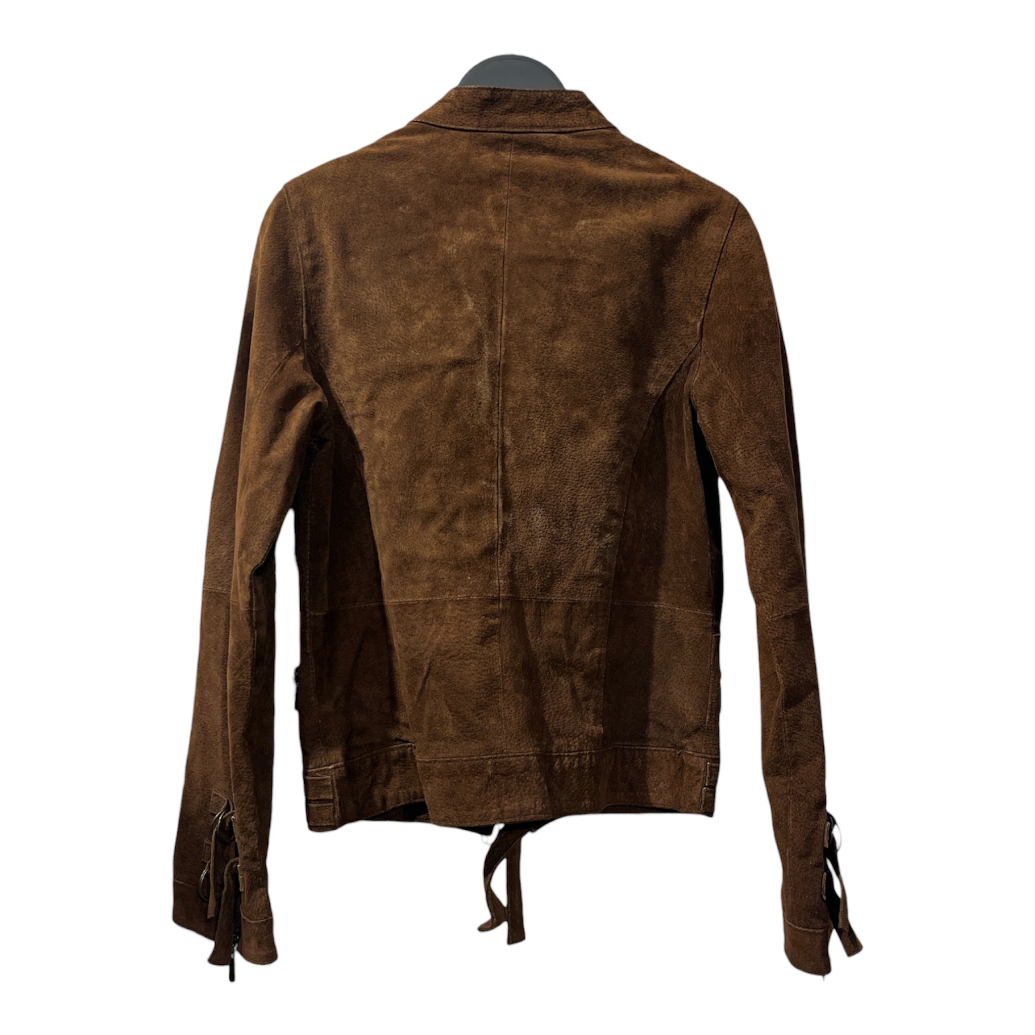 NEUTRAL ZONE/Leather Jkt/S/Suede/BRW/D RING WAIST NECK CUFF JKT view 2