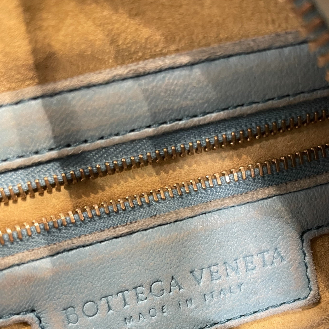 BOTTEGA VENETA/Hand Bag/Cotton/BLU/BOTTEGA VENETA HOBO SMALL BAG view 3