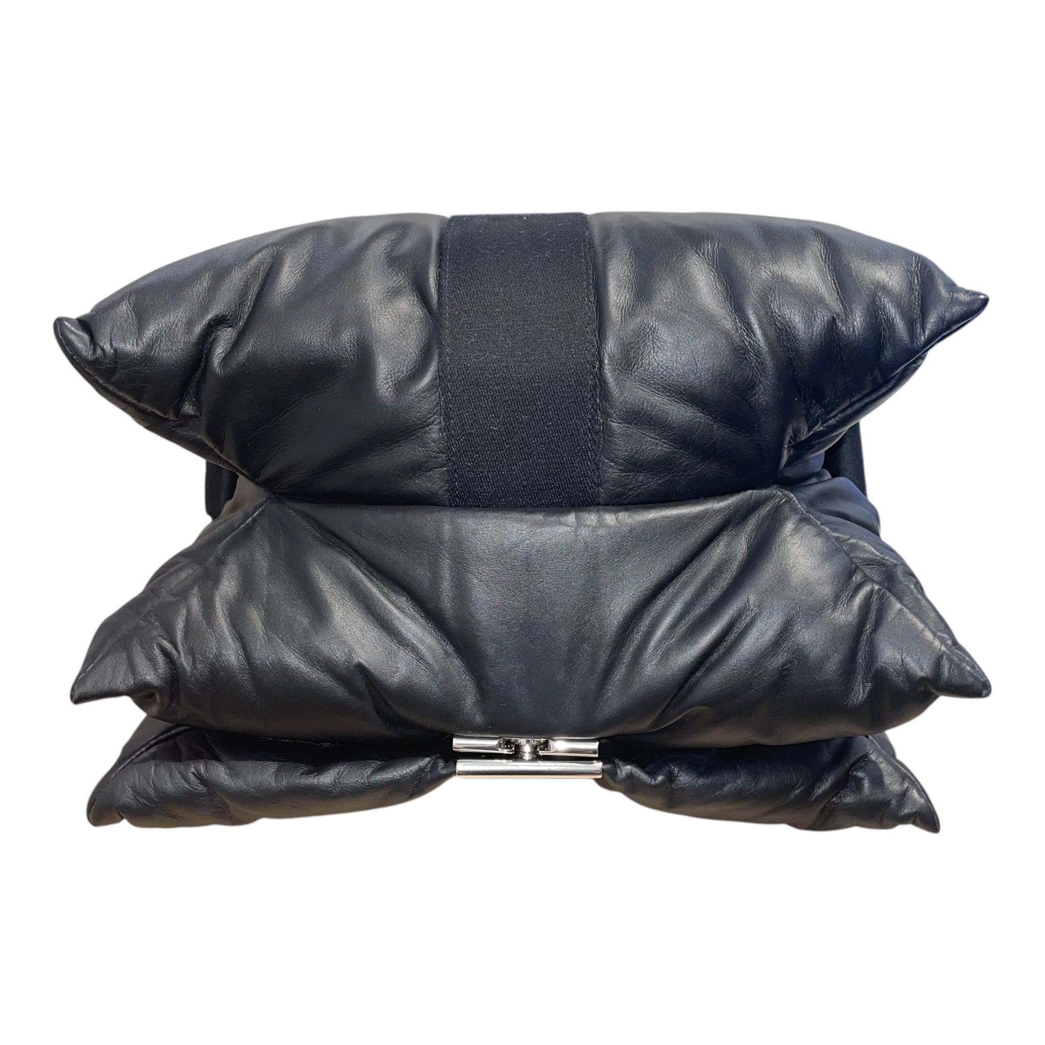 BURBERRY LONDON/Cross Body Bag/Leather/BLK/pillow padded messenger view 3