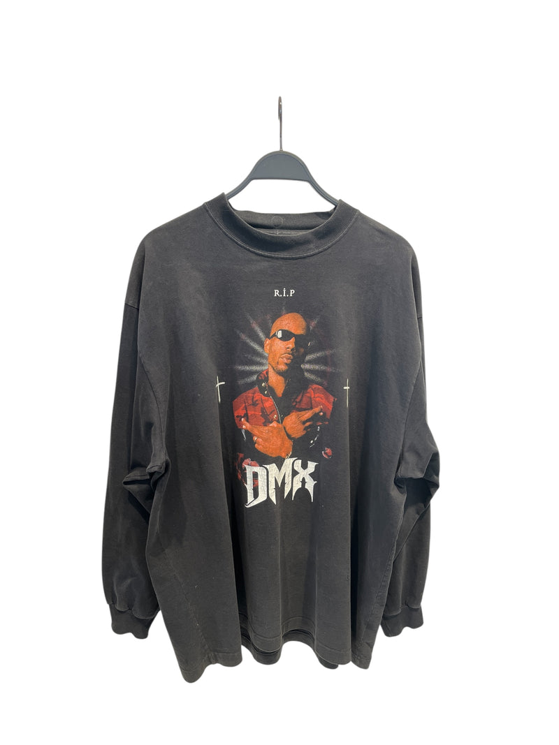 BALENCIAGA/LS T-Shirt/M/Cotton/BLK/DMX LONG SLEEVE