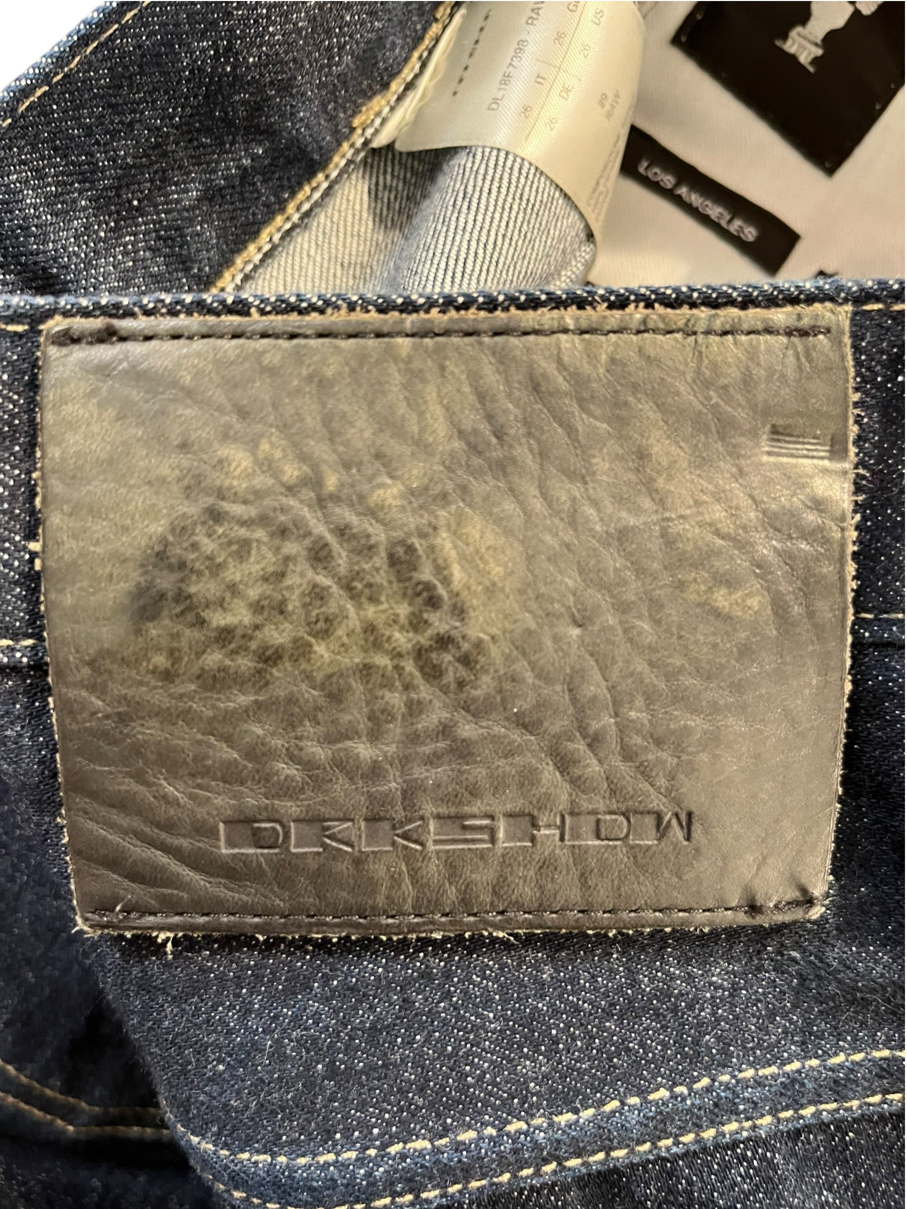 RICK OWENS DRKSHDW/Straight Pants/26/Denim/NVY/Button Fly/DL18F7398-RAWLA view 4