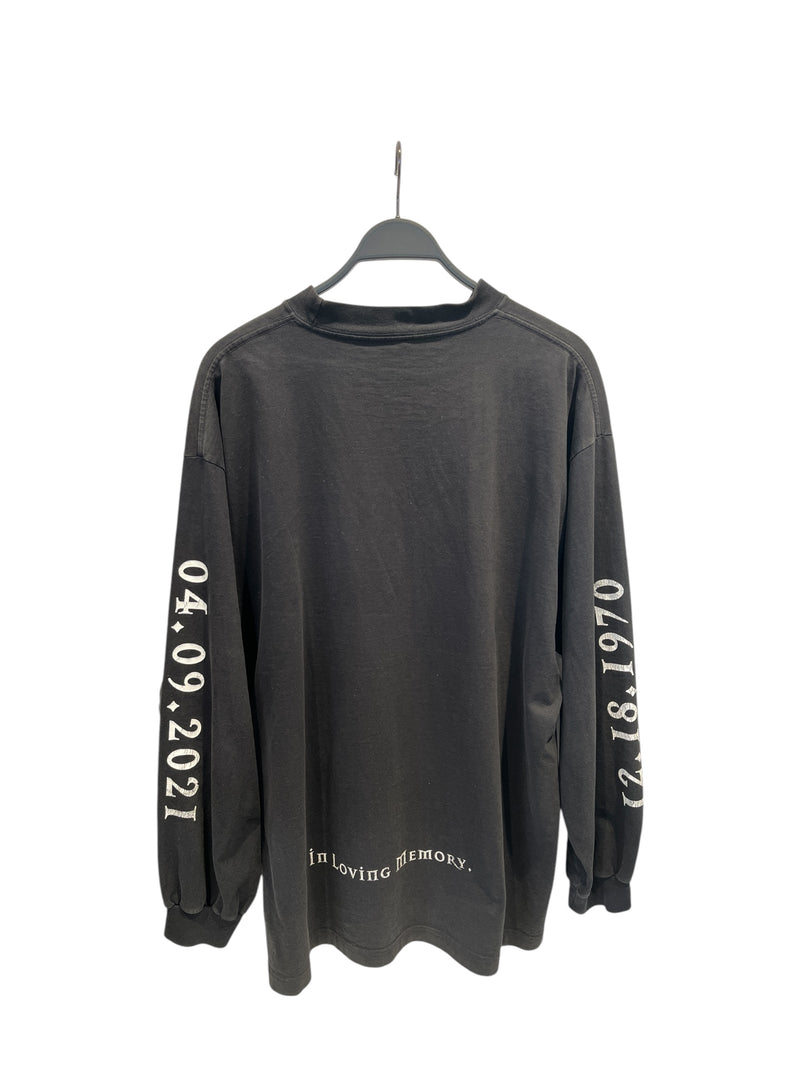 BALENCIAGA/LS T-Shirt/M/Cotton/BLK/DMX LONG SLEEVE