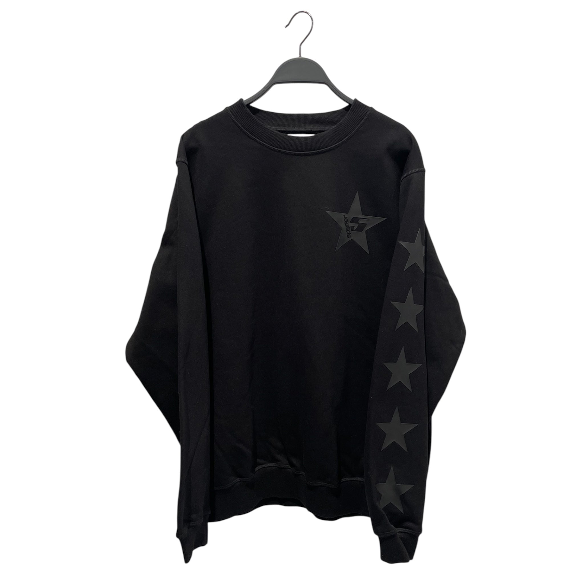 Sp5der/Sweatshirt/M/Cotton/BLK/5 star back print view 1