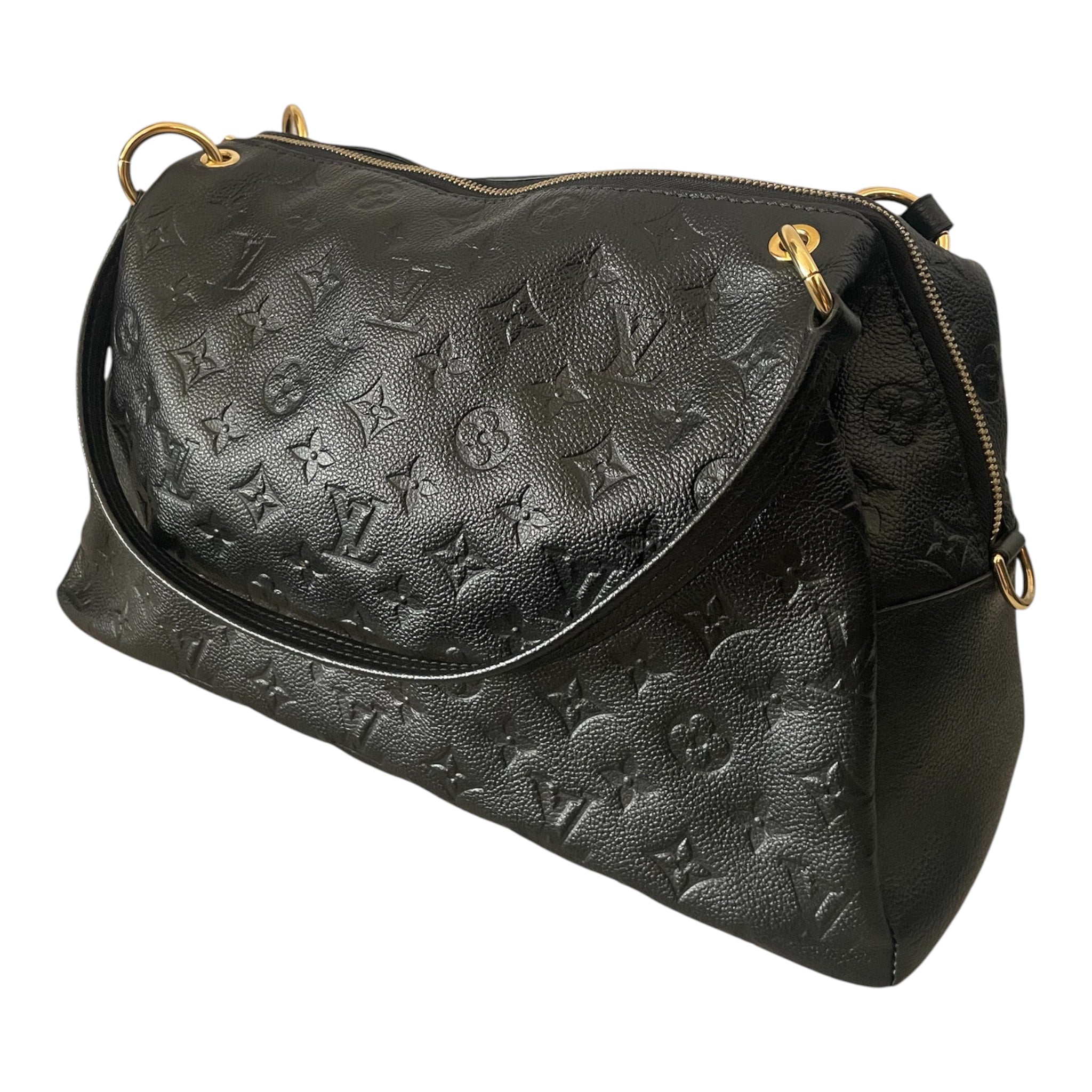LOUIS VUITTON/Hand Bag/Monogram/Leather/BLK/Empreinte Ponthieu PM view 1
