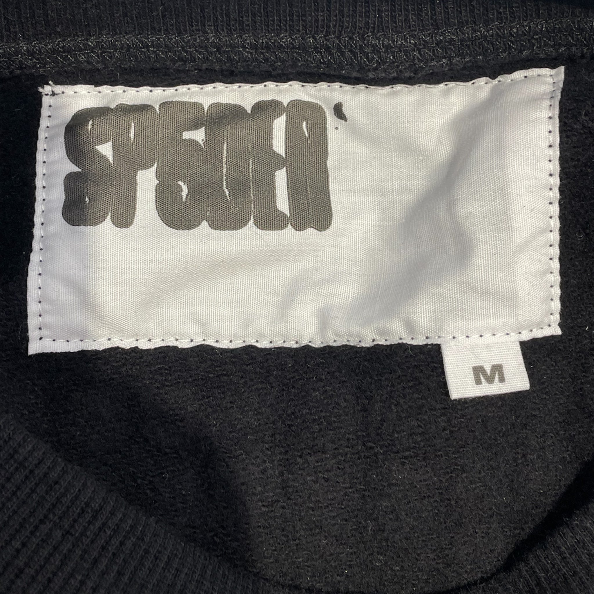 Sp5der/Sweatshirt/M/Cotton/BLK/5 star back print view 3