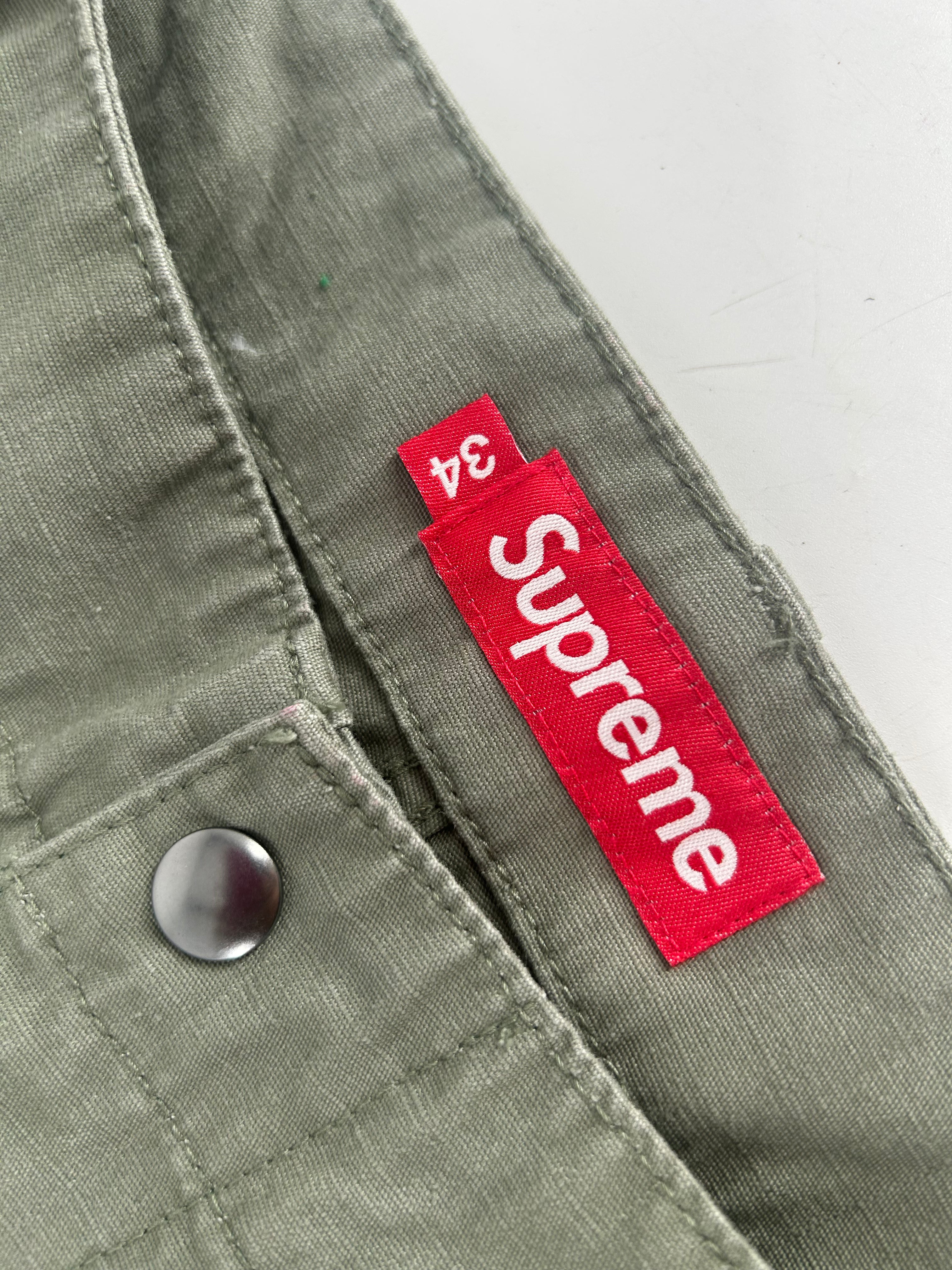 Supreme/Straight Pants/34/Cotton/KHK/CARGO ADJUSTABLE WAISTBAND view 3