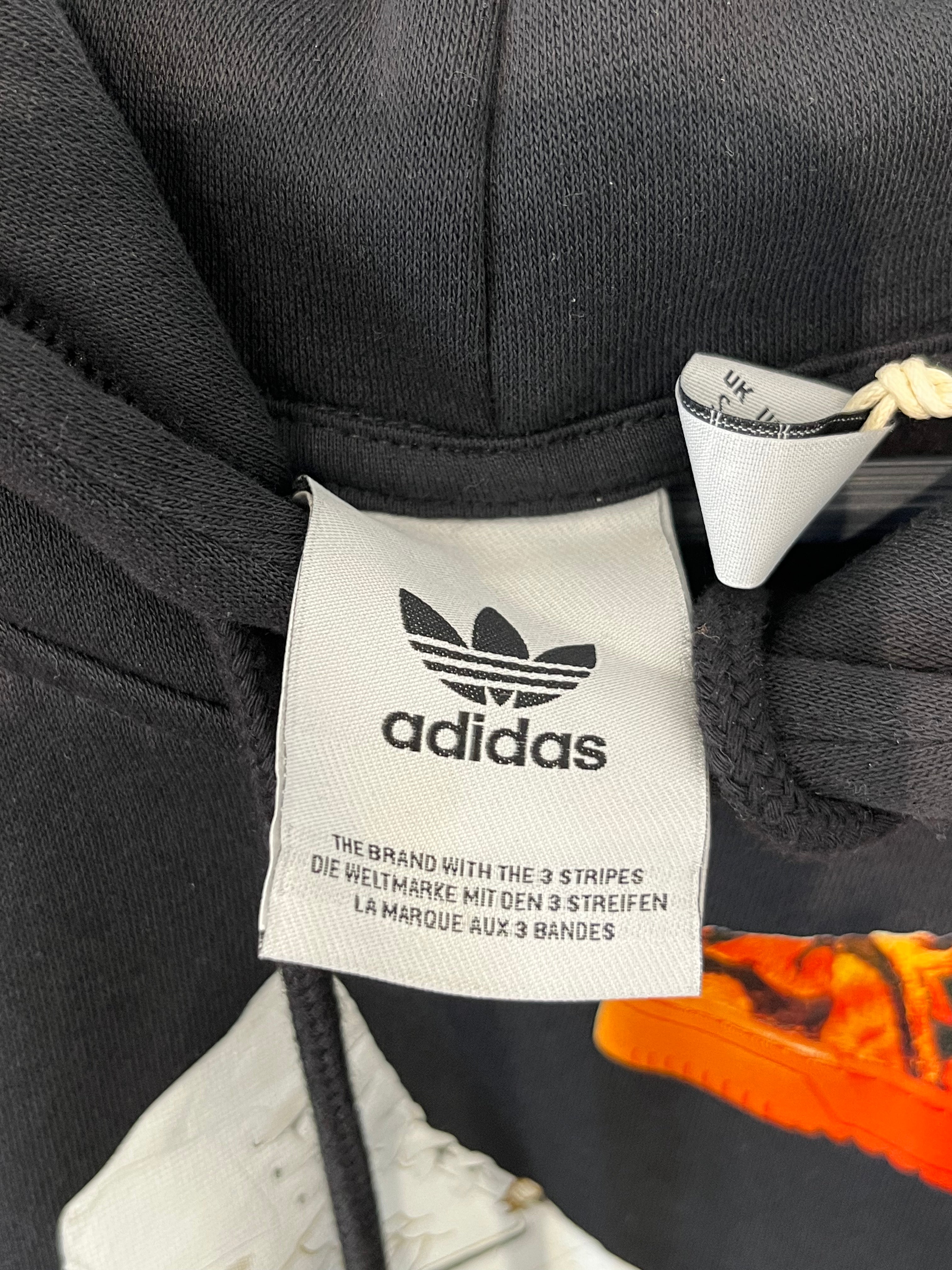 adidas/JEREMY SCOTT/Hoodie/S/All Over Print/Cotton/BLK/Pullover/archive hoodie view 3