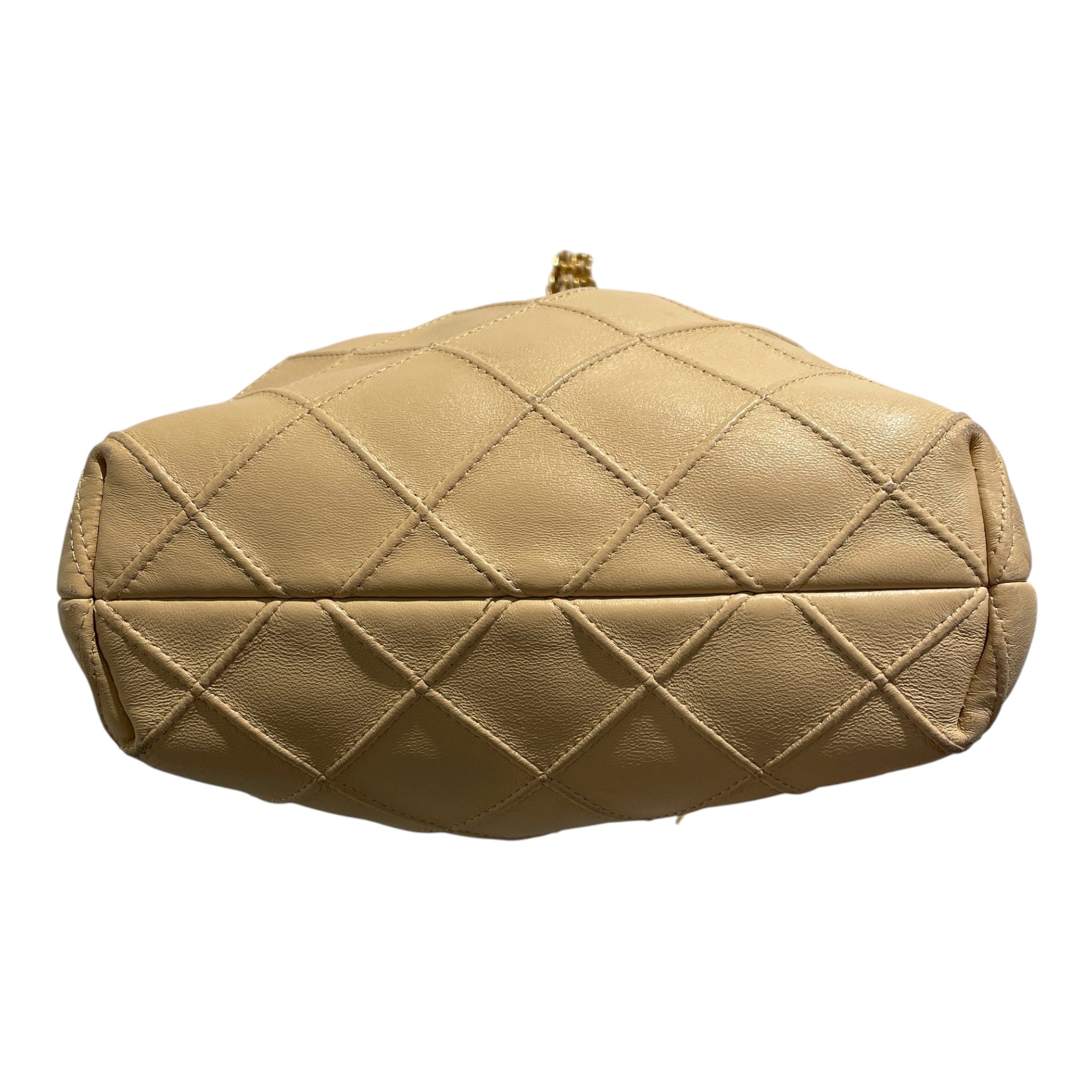 TORY BURCH/Cross Body Bag/Leather/BEG/fleming drawstring hobo bag view 3