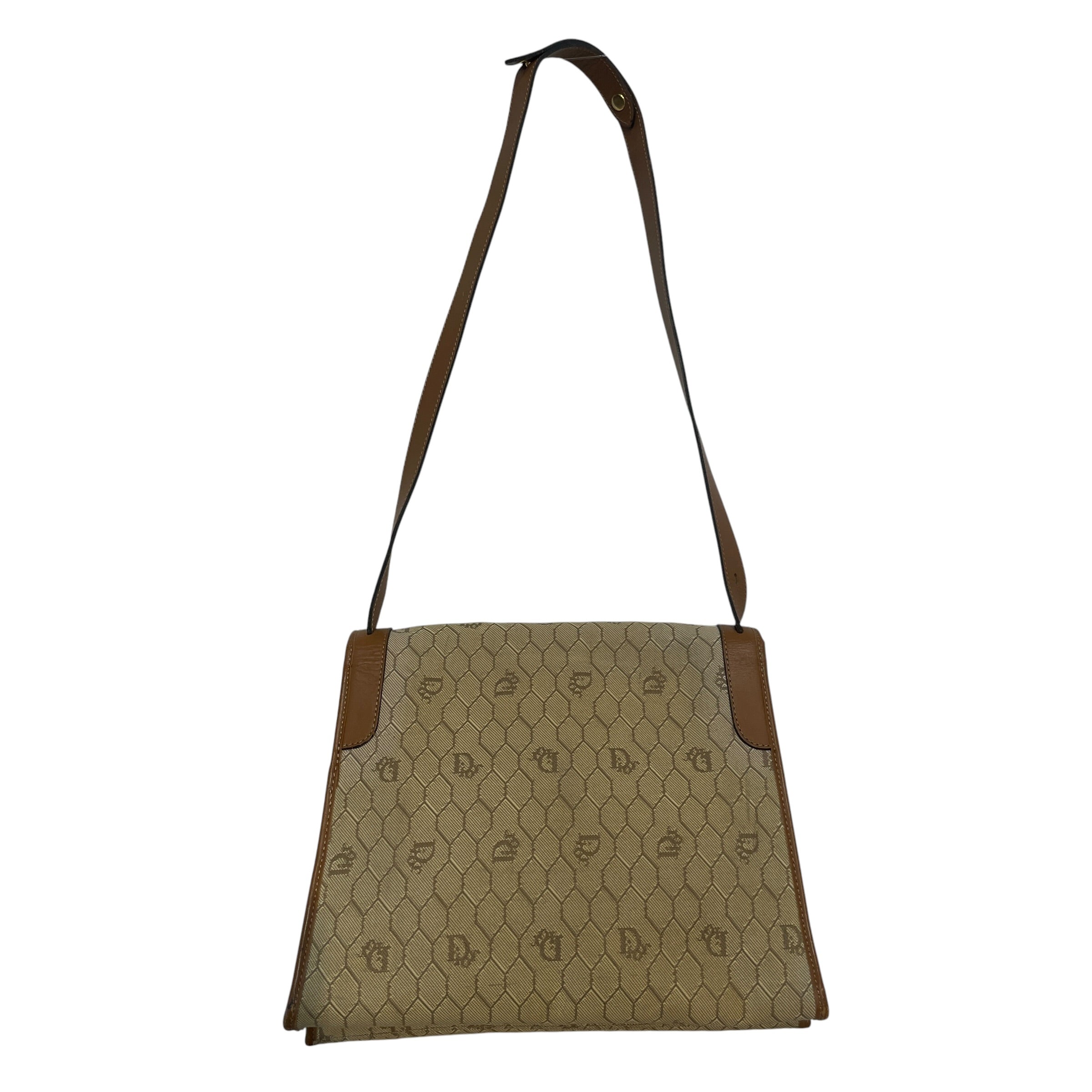 Christian Dior/Cross Body Bag/Monogram/Cotton/BEG/Canvas Honeycomb view 2