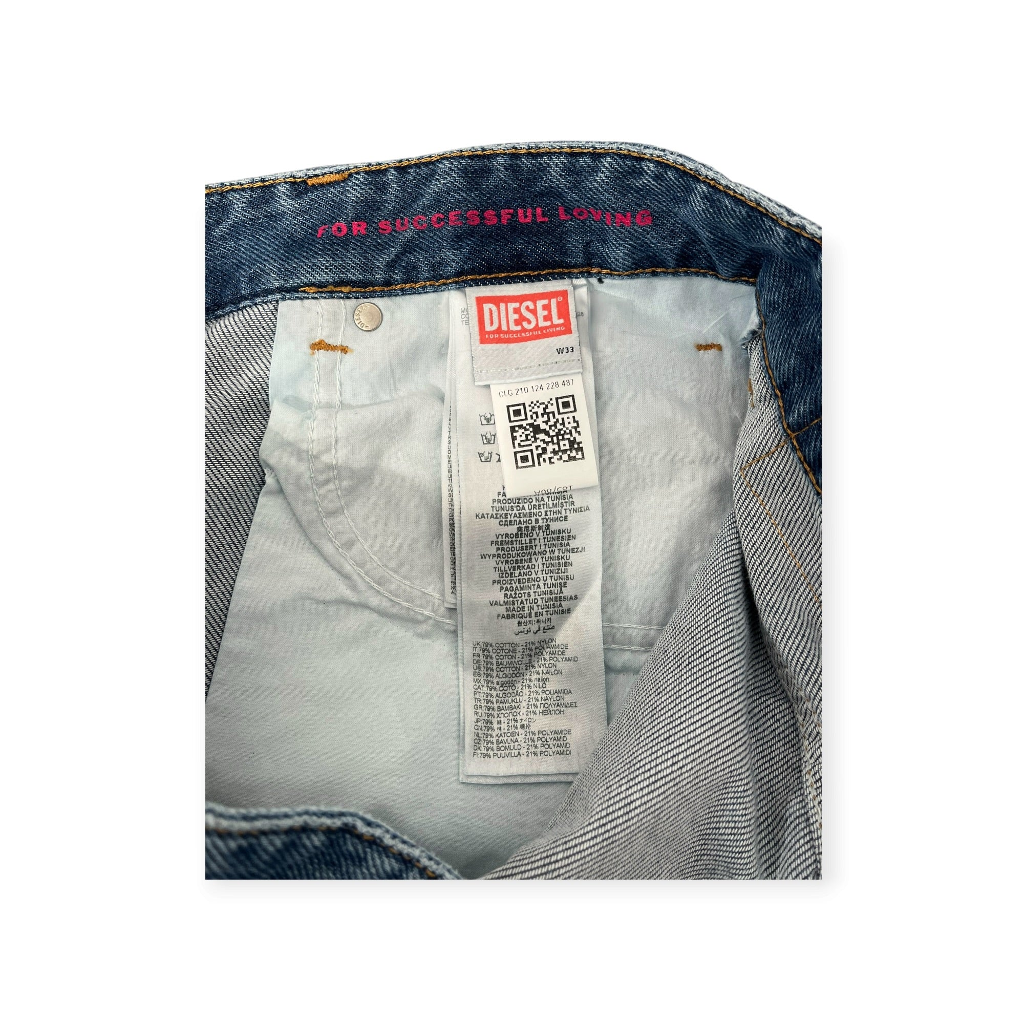 DIESEL/Pants/33/Cotton/BLU/TINDER / RN93243 view 4