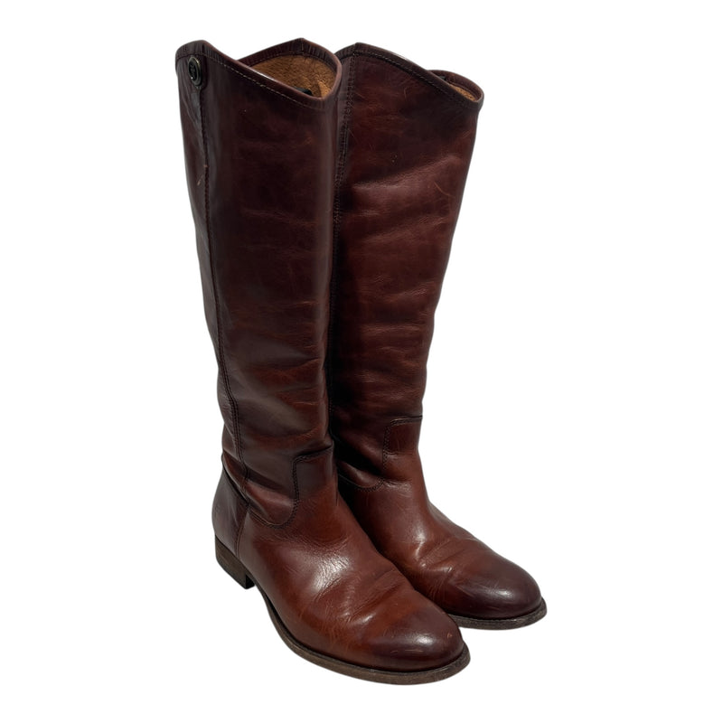 FRYE/Long Boots/US 8.5/Leather/BRW/MELISSA RIDING BOOTS