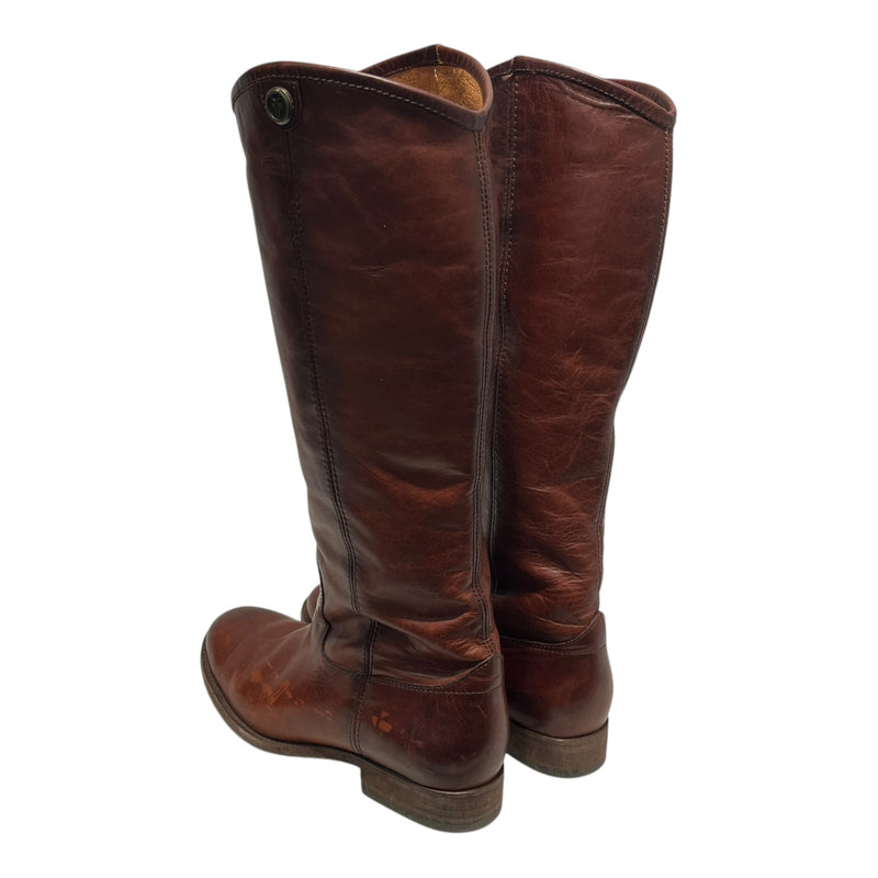 FRYE/Long Boots/US 8.5/Leather/BRW/MELISSA RIDING BOOTS