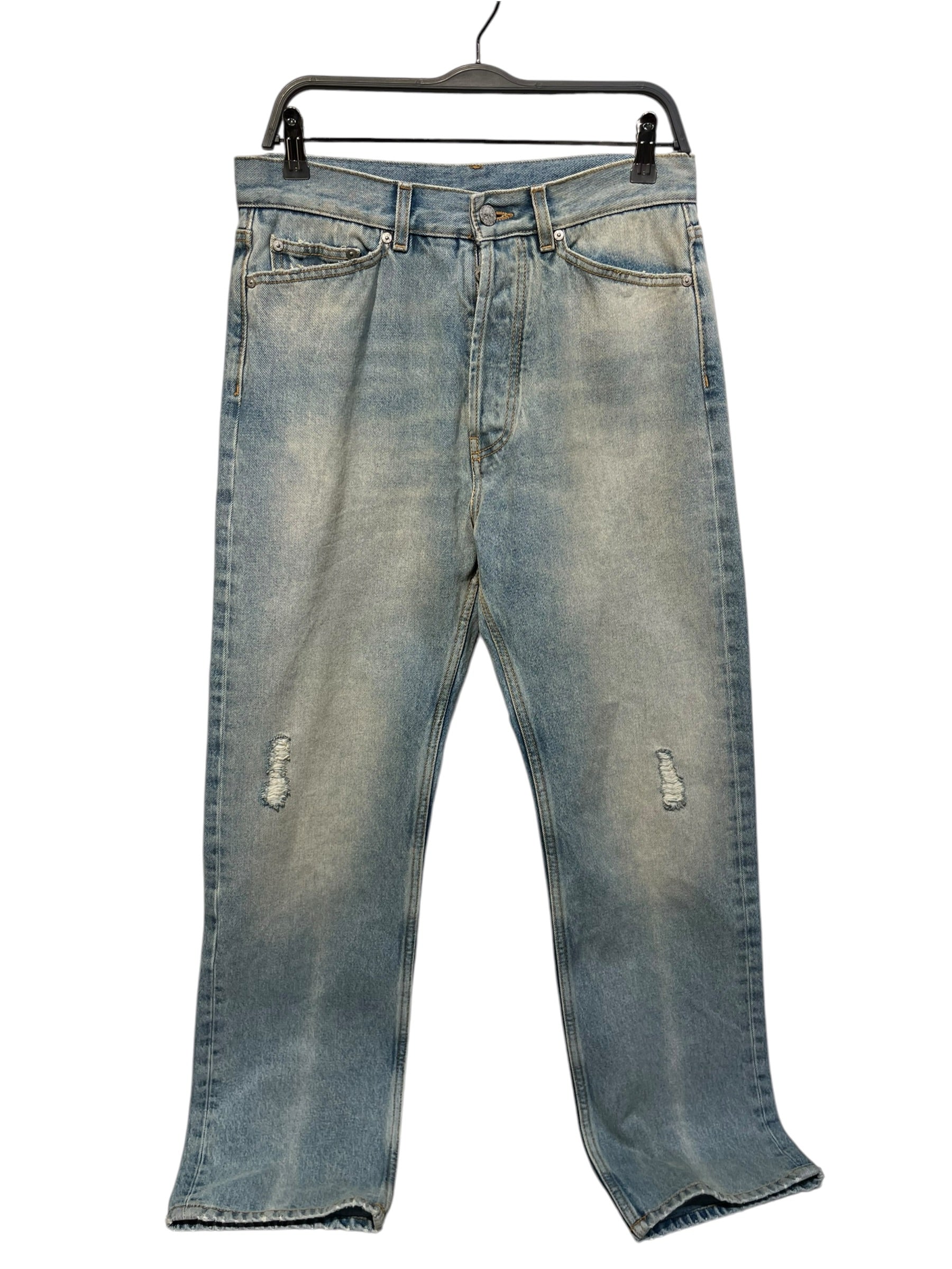 Palm Angels/Straight Pants/27/Denim/IDG/LGHT WASH PA EMBRIODERED view 1