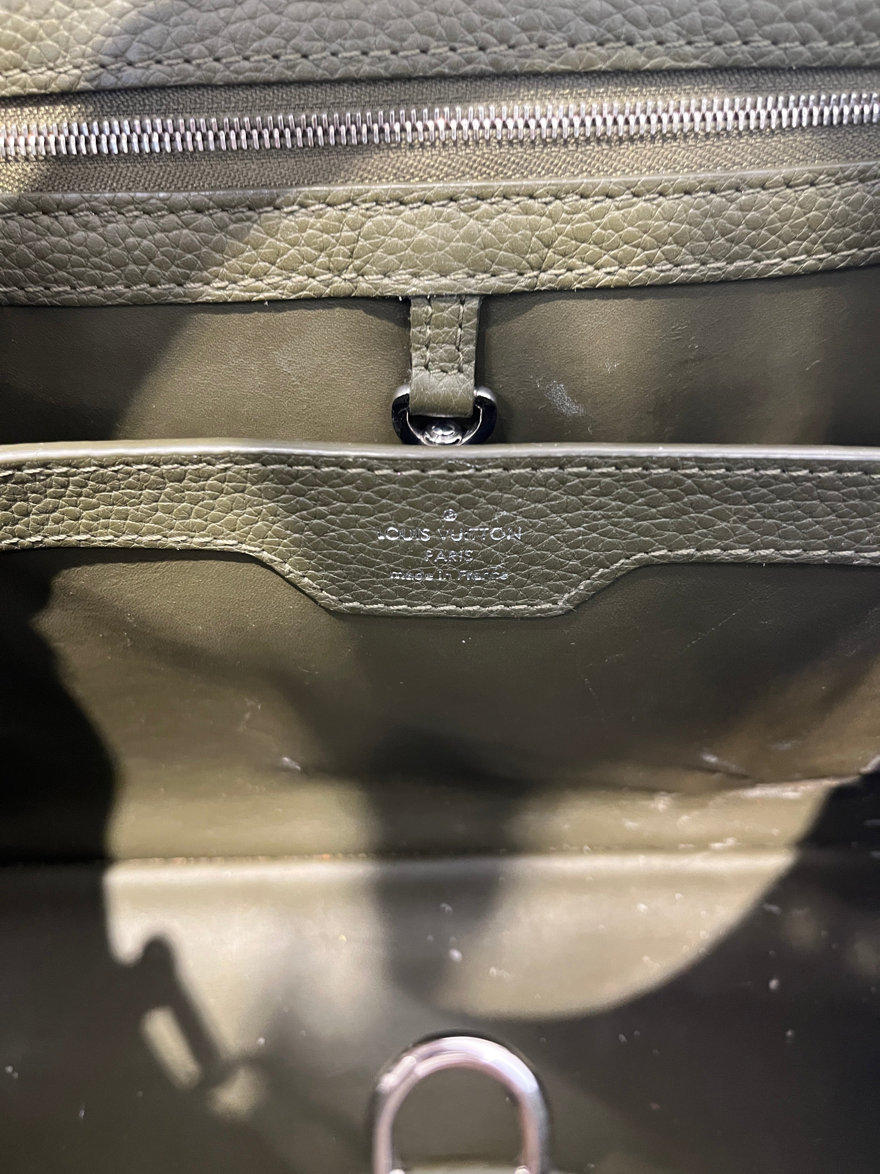 LOUIS VUITTON/Hand Bag/Leather/GRN/SNAKESKIN LV view 3