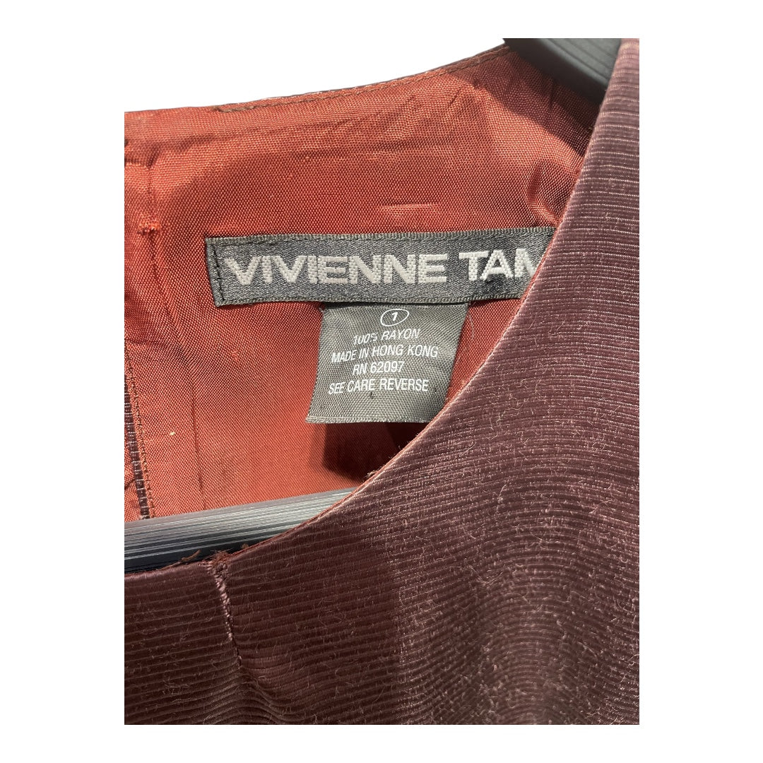 VIVIENNE TAM/SL Dress/1/Rayon/PPL/RN:62097 view 3