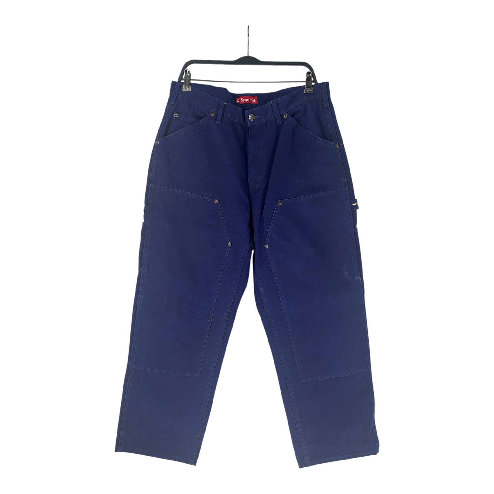 Supreme/Straight Pants/36/Cotton/BLU/DOUBLE KNEE view 1