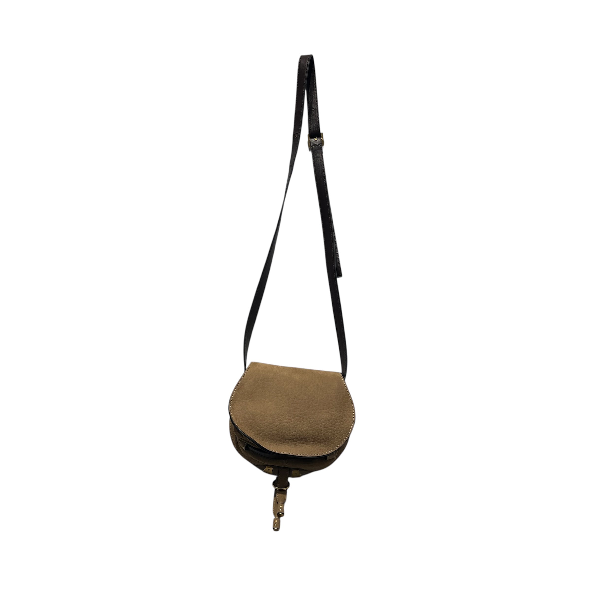 Chloe/Cross Body Bag/Leather/BEG/SMALL MARCIE GOLD HARDWARE view 2