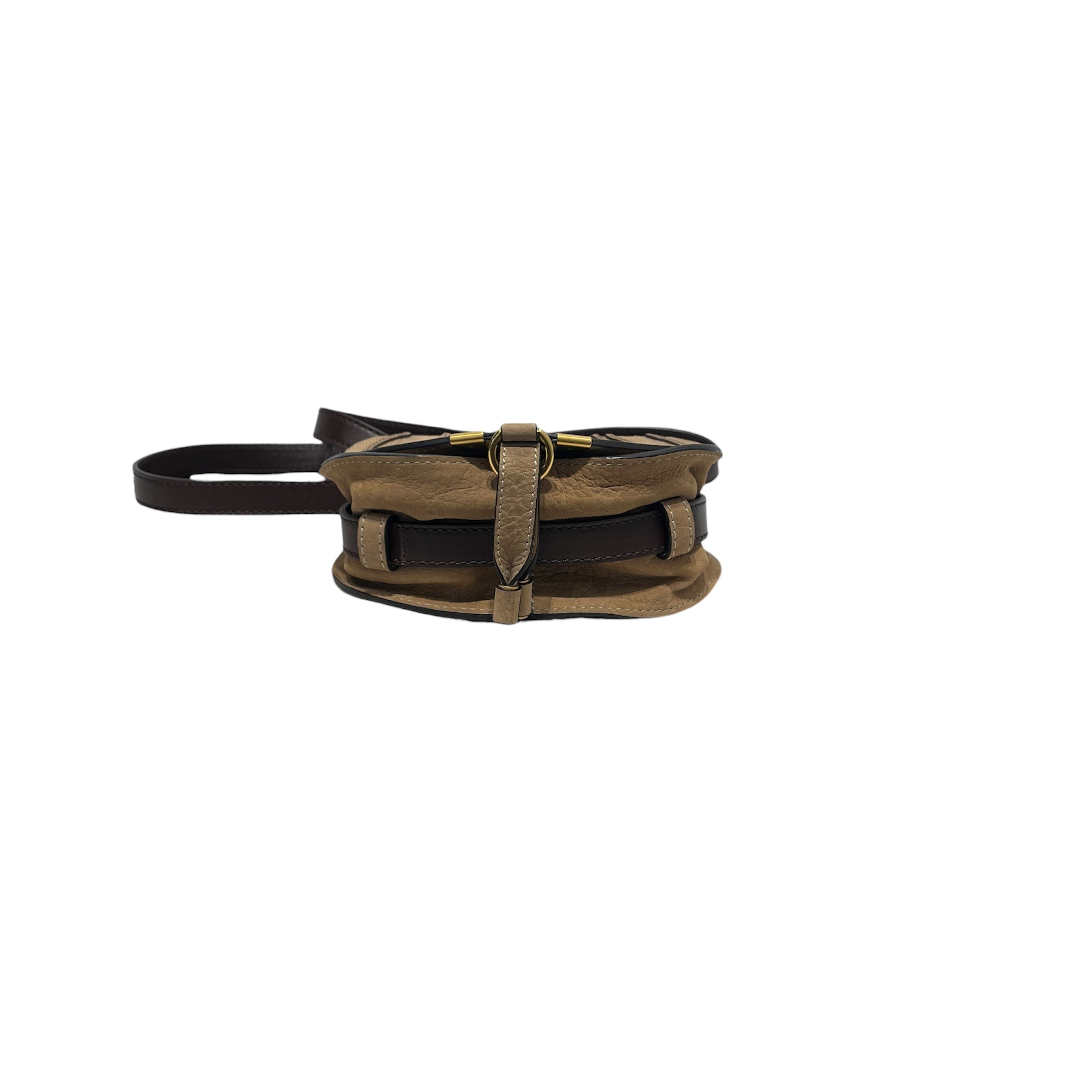 Chloe/Cross Body Bag/Leather/BEG/SMALL MARCIE GOLD HARDWARE view 3