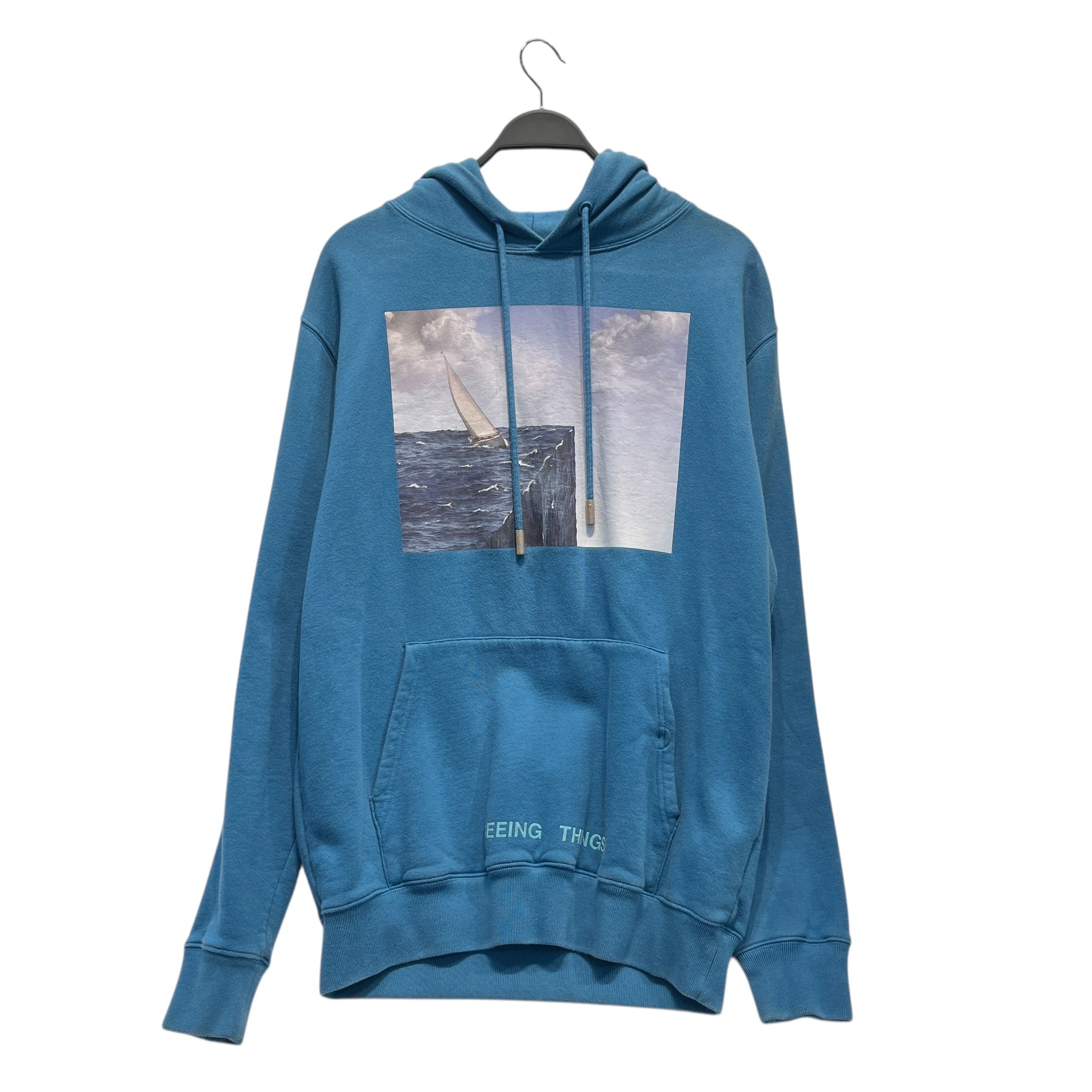 OFF-WHITE/Hoodie/L/Cotton/BLU/Pullover/SURREAL view 1