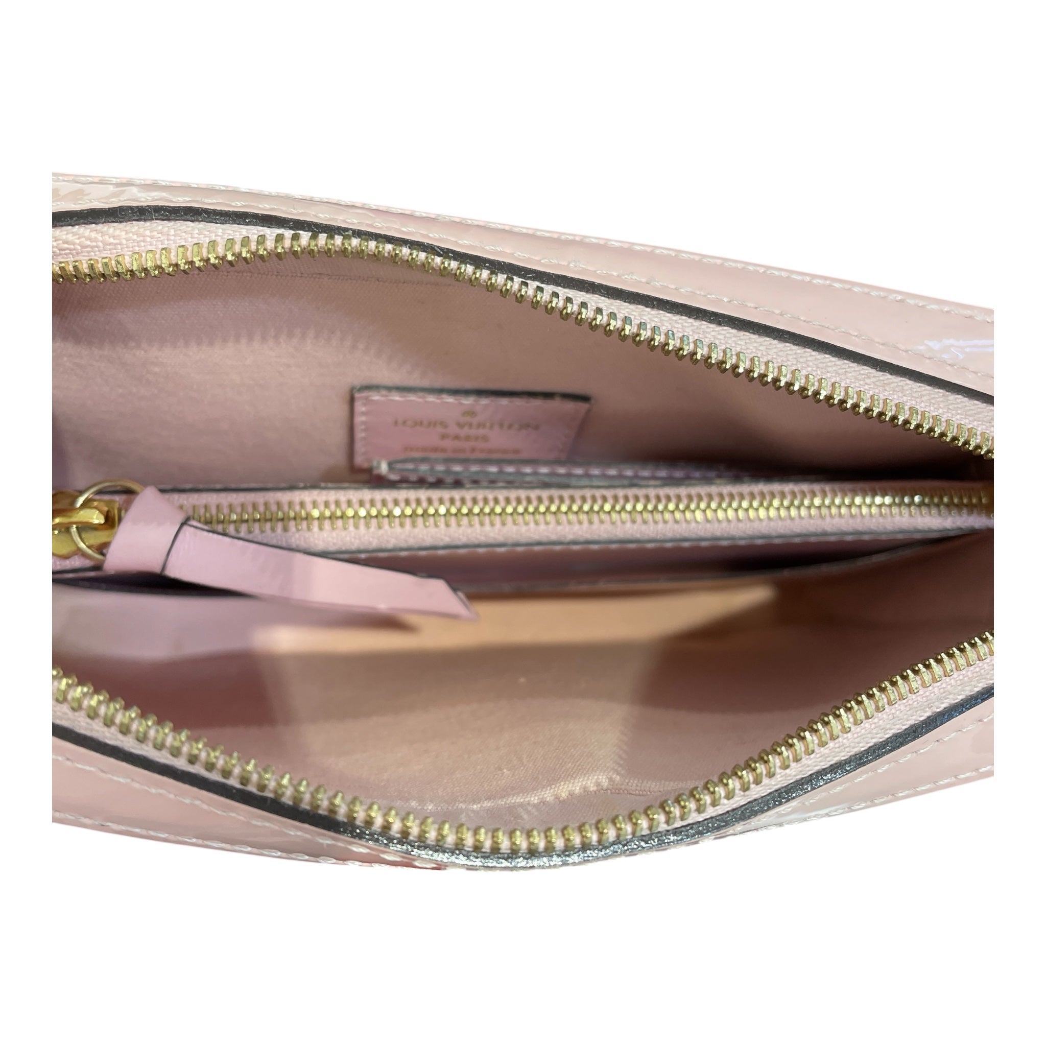 LOUIS VUITTON/Hand Bag/Leather/PNK/vernis camera pouch view 3