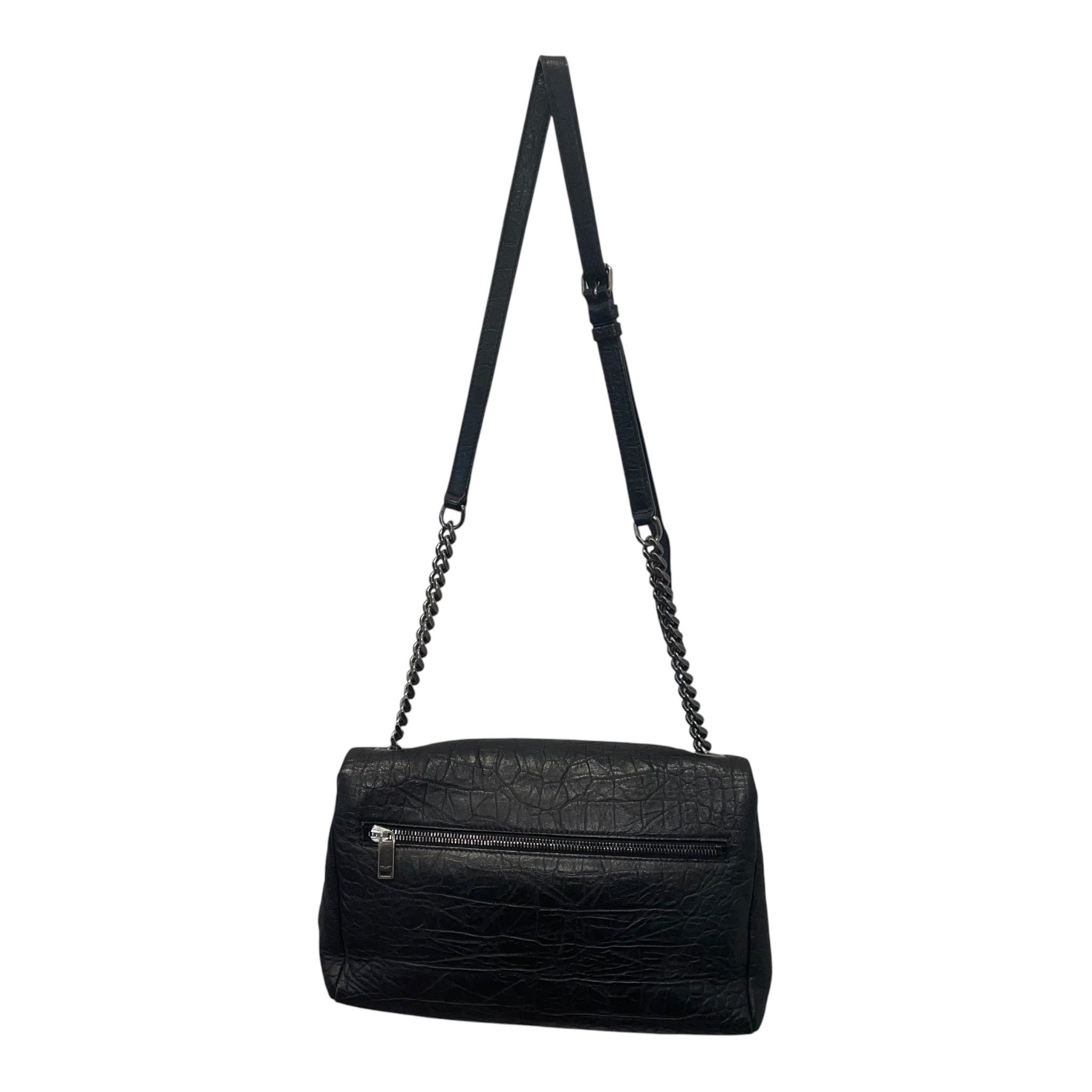 YVES SAINT LAURENT/Hand Bag/Leather/BLK/WEST HOLLYWOOD FLAP view 2