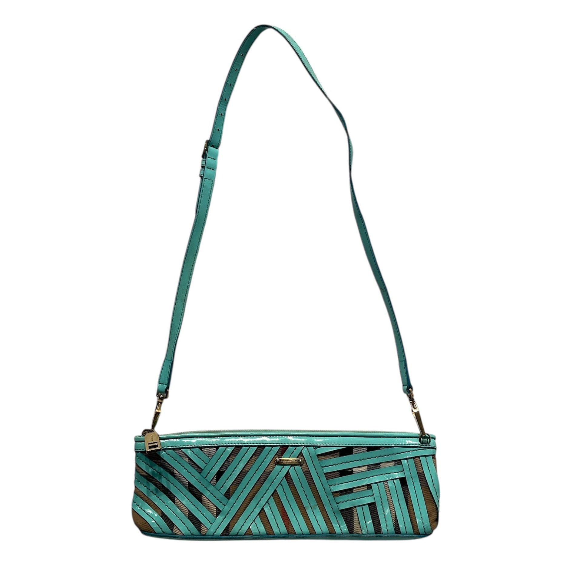 BURBERRY/Clutch Bag/Tartan/BLU/NOVA CHECK PRORSUM AQUA view 1