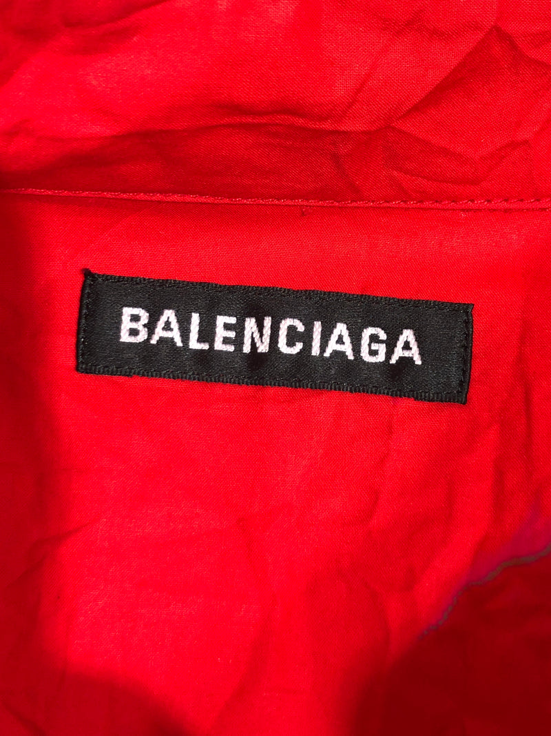 BALENCIAGA/LS Shirt/38/Cotton/RED/