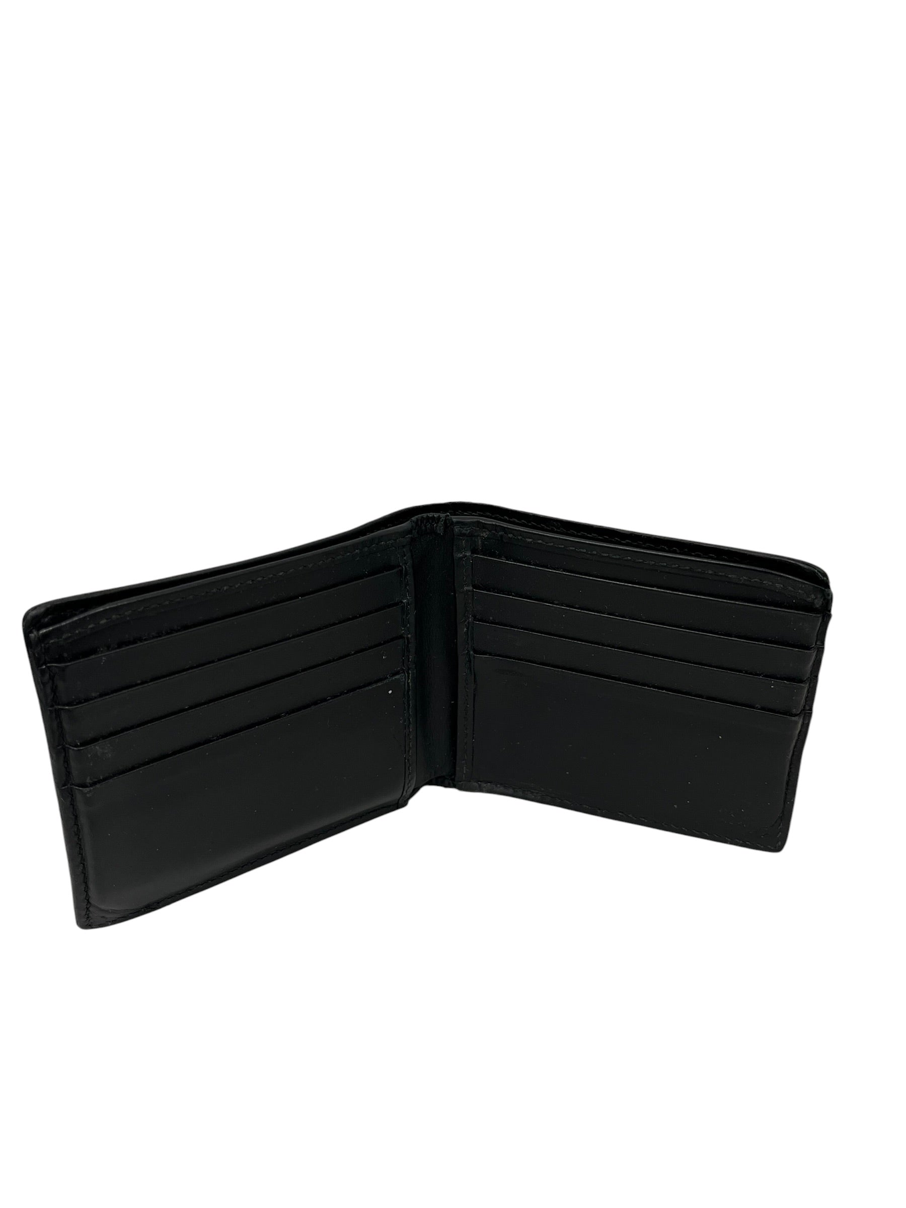 GUCCI/Bifold Wallet/Leather/BLK/M's/NYLON STRIP WALLET view 4