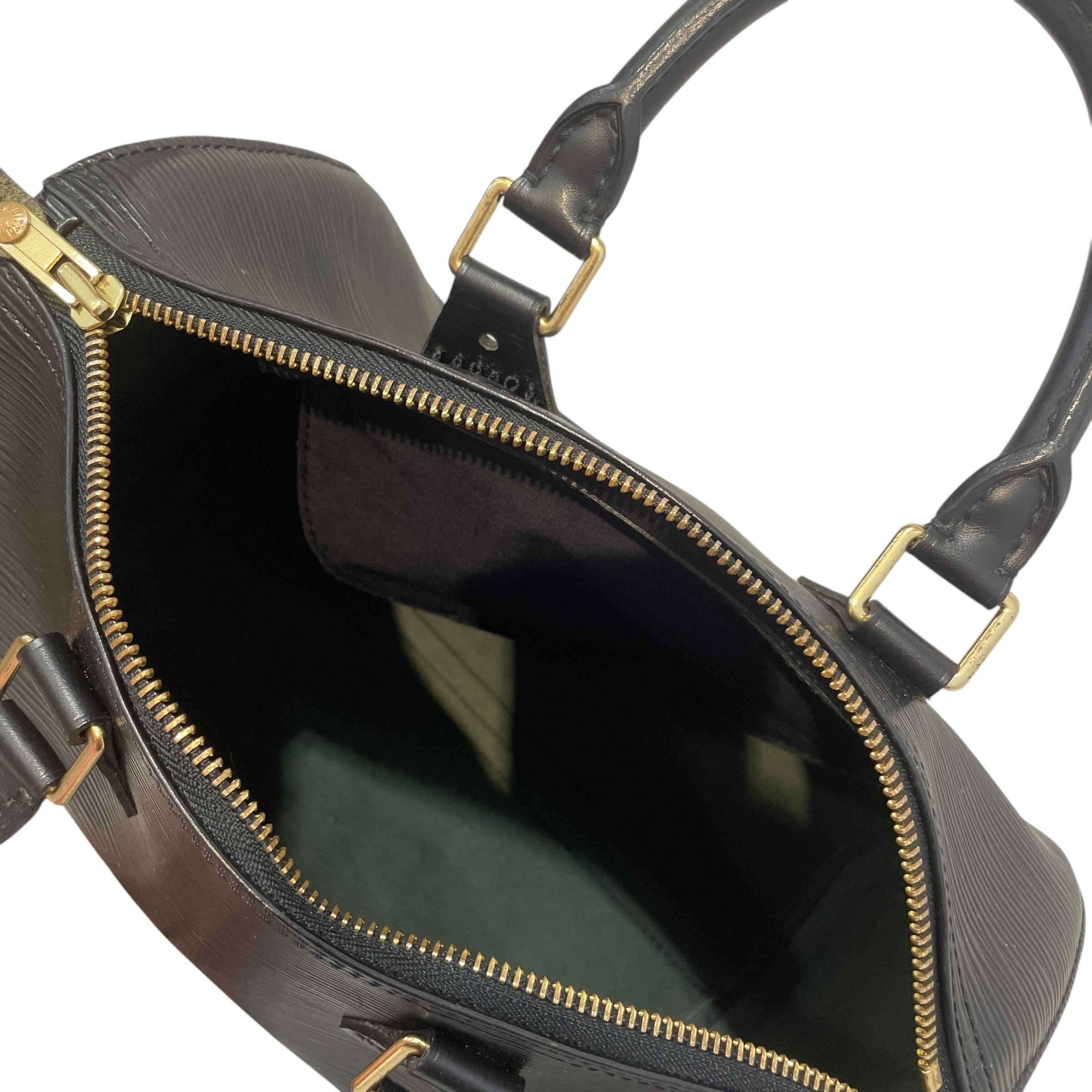 LOUIS VUITTON/Hand Bag/Leather/BLK/Epi Leather Speedy view 3