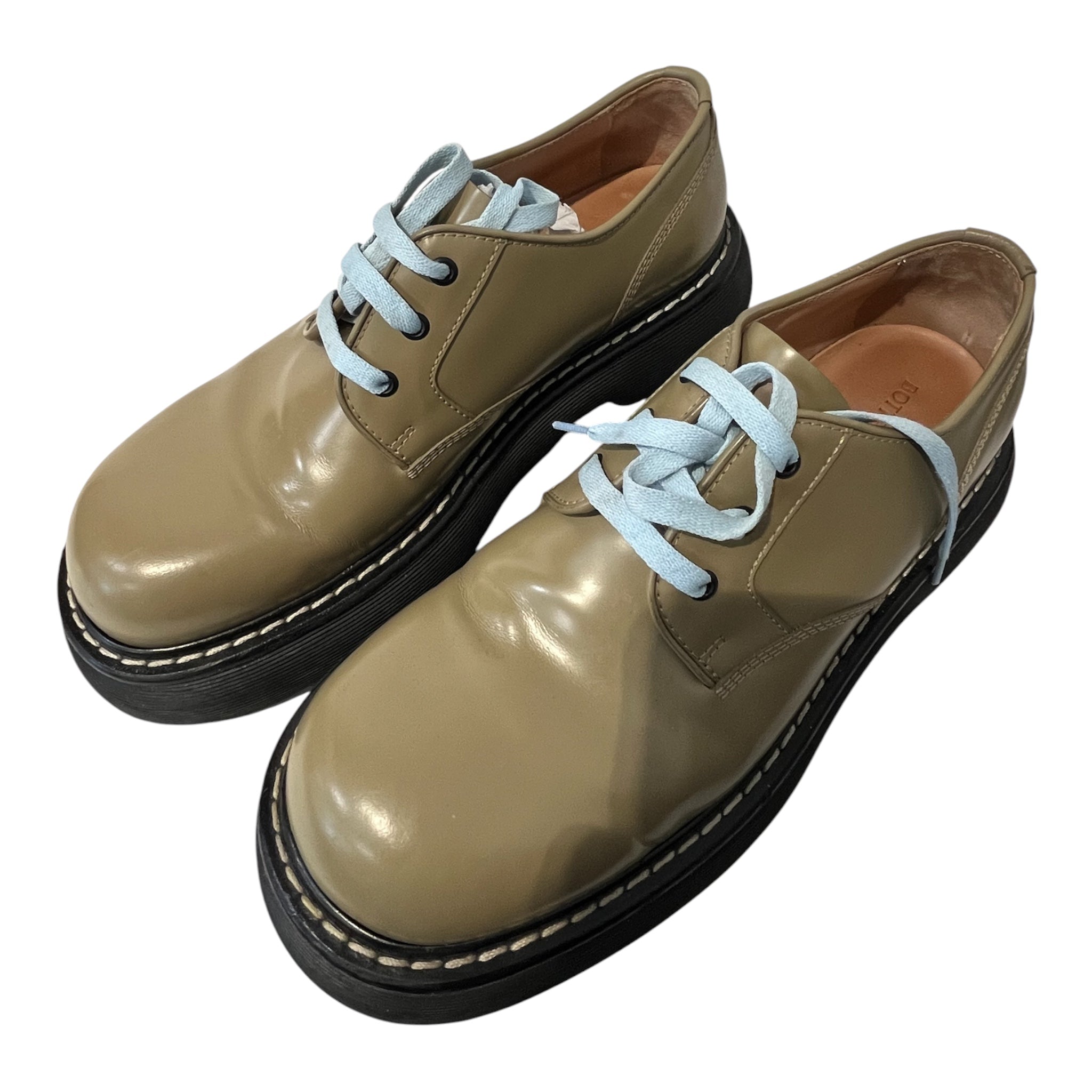 BOTTEGA VENETA/Loafers/EU 44/Leather/KHK/BOUNCE DERBY view 1